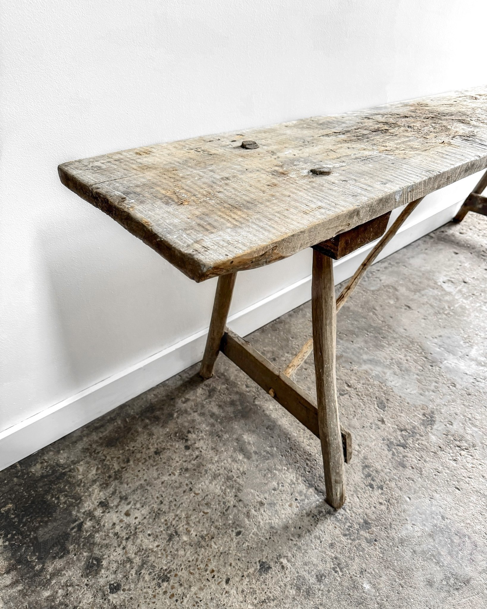 19th Century French Lavandiere Console Table