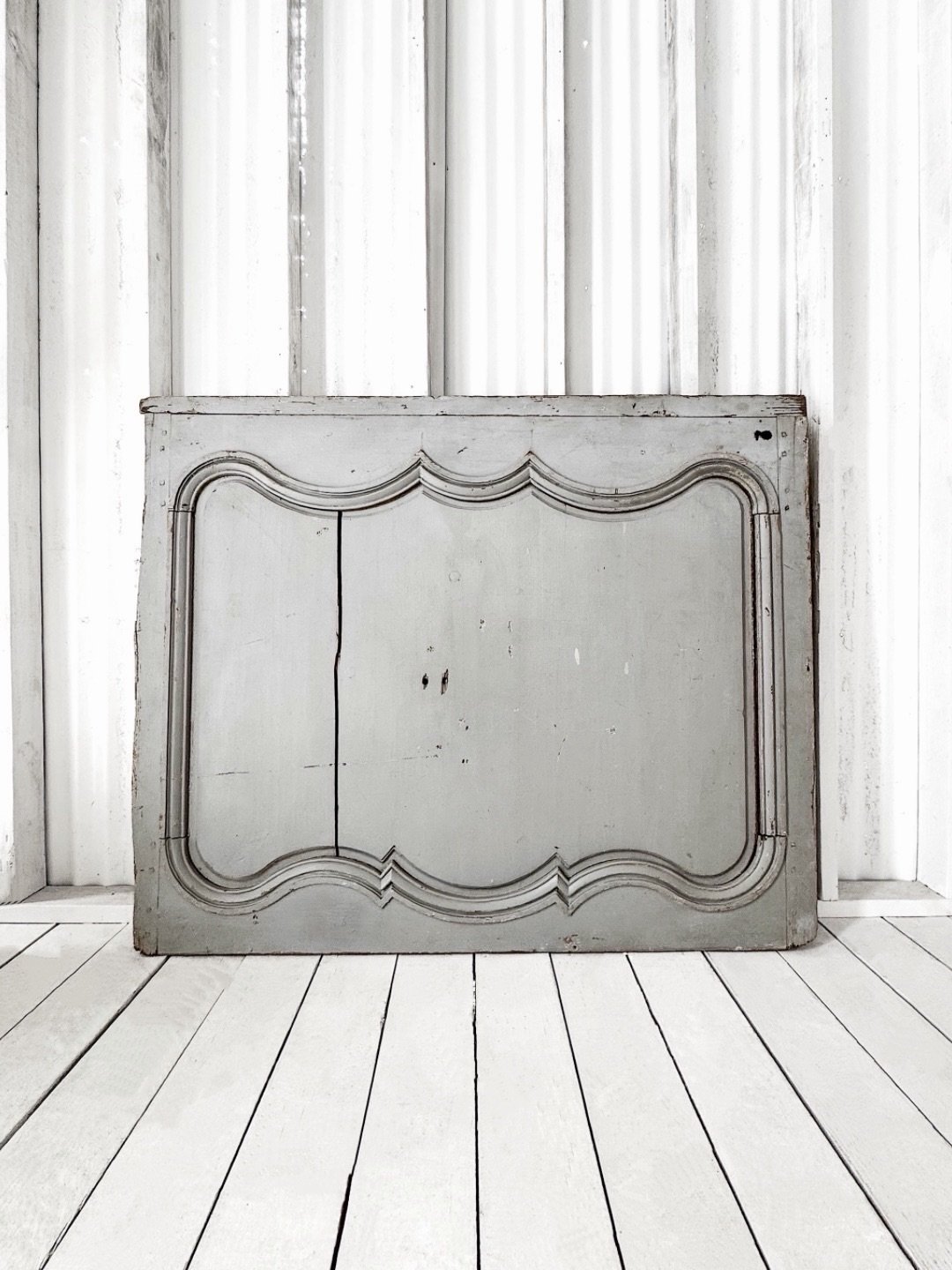 [Available] We have a soft spot for pieces that once lived inside a home.

Doors. Shutters. Boiserie.

They carry more than craftsmanship&mdash;they carry a sense of place.

This 19th-century French panel, with its original pale blue paint and beauti