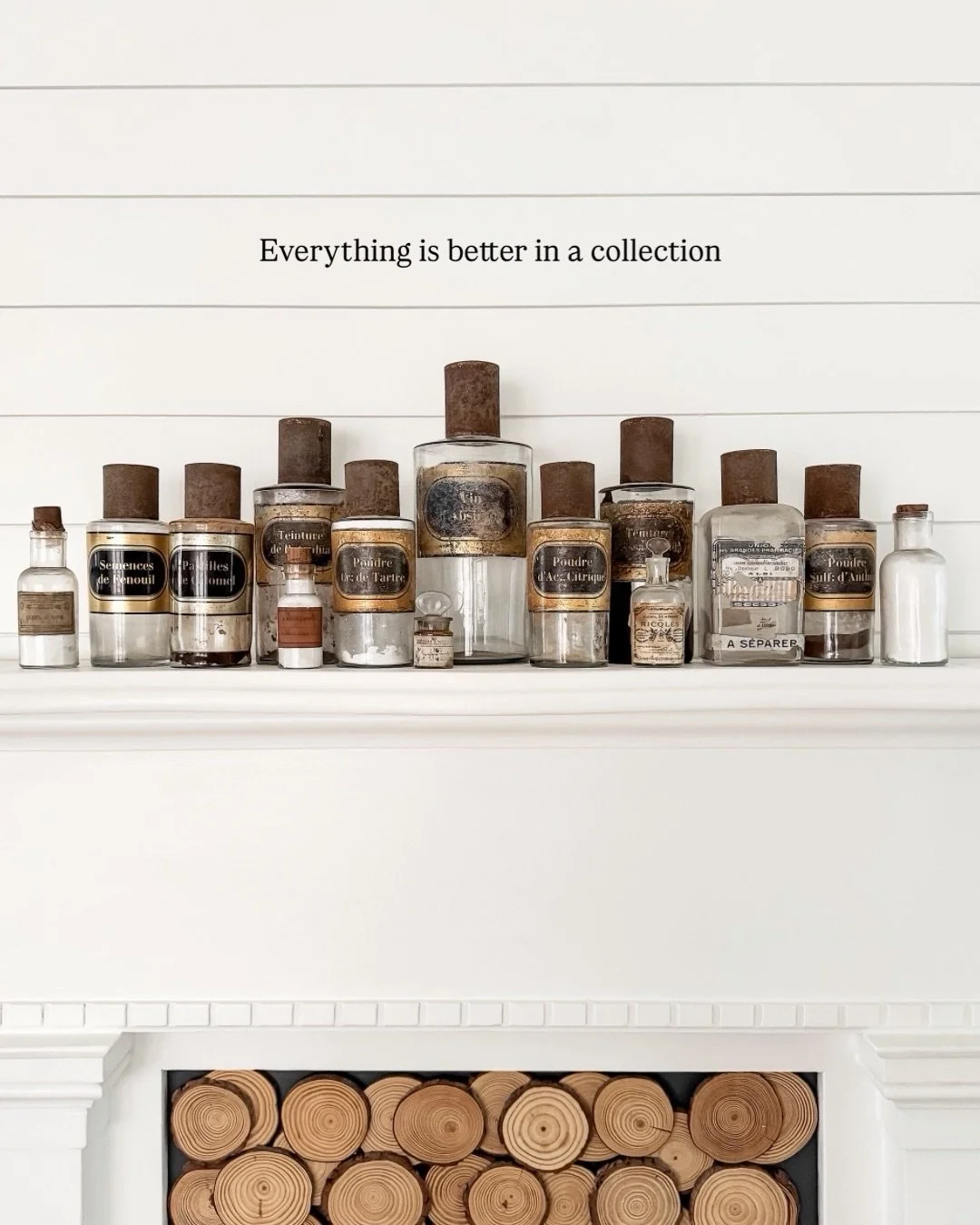 Everything is better in a collection. We may never be convinced otherwise.

One bottle catches your eye.

Fourteen make you stop and stare.

There&rsquo;s something about objects that have stayed together through time. Each one slightly different. Ea