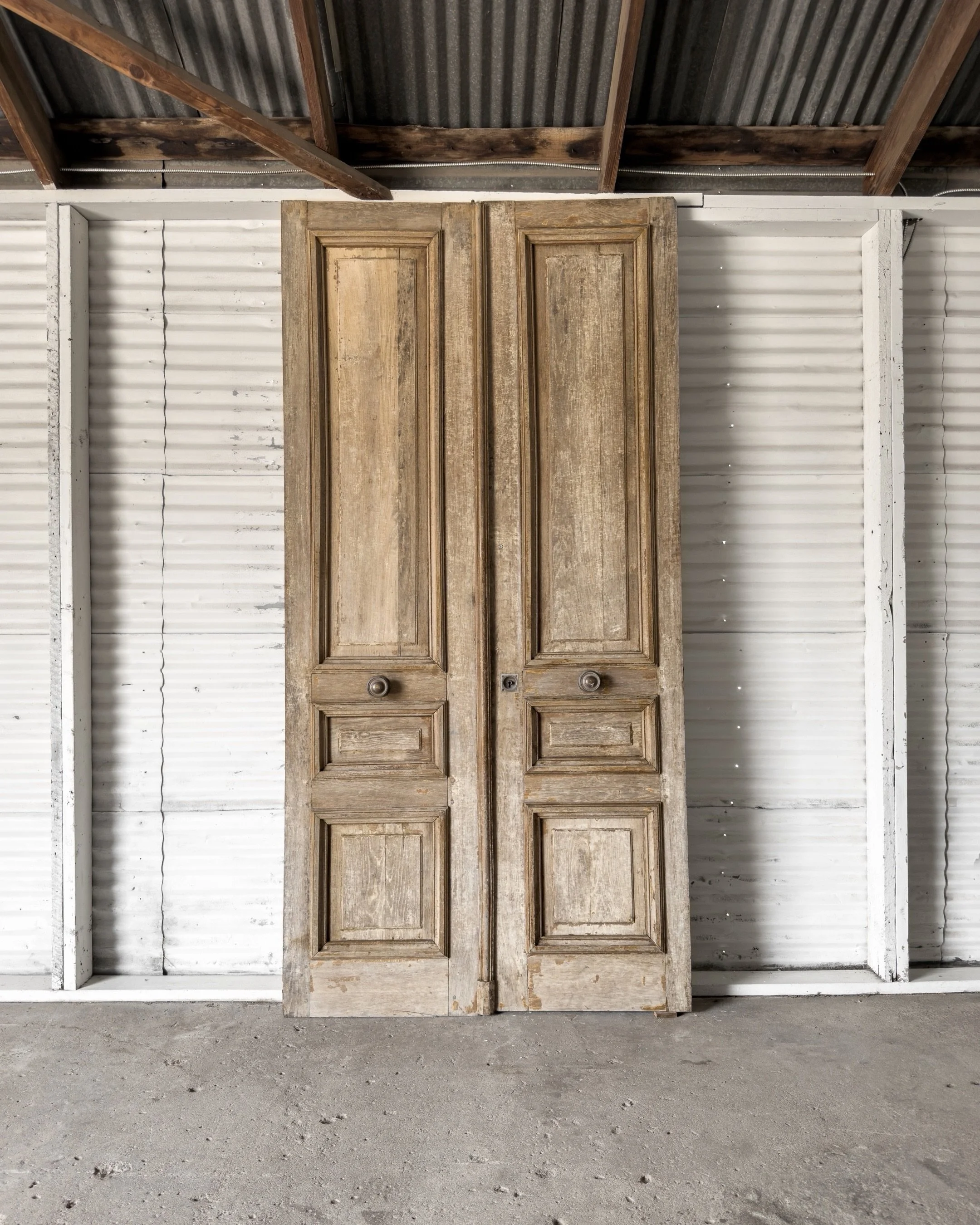 Yesterday, we took you along for the hunt.

Today, one of the finds.

This pair of 19th-century French oak doors is exactly why we&rsquo;re willing to spend hours digging through stacks in old warehouses.

They weren&rsquo;t made to be extraordinary.