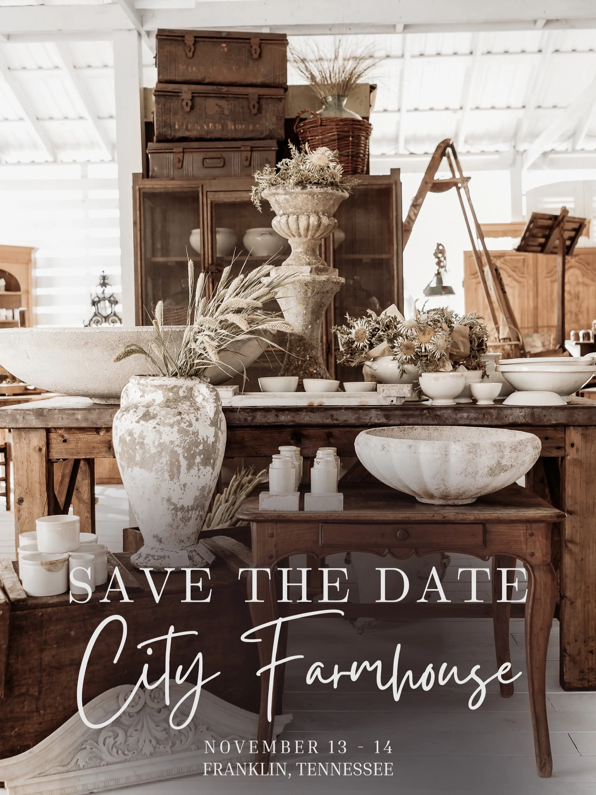 Round Top may be getting most of our attention right now &hellip; but it&rsquo;s not our only fall stop. 🤎

We&rsquo;re also heading to Franklin, Tennessee for the City Farmhouse Pop-Up Fair this November.

November 13&ndash;14
📍 Bicentennial Park 
