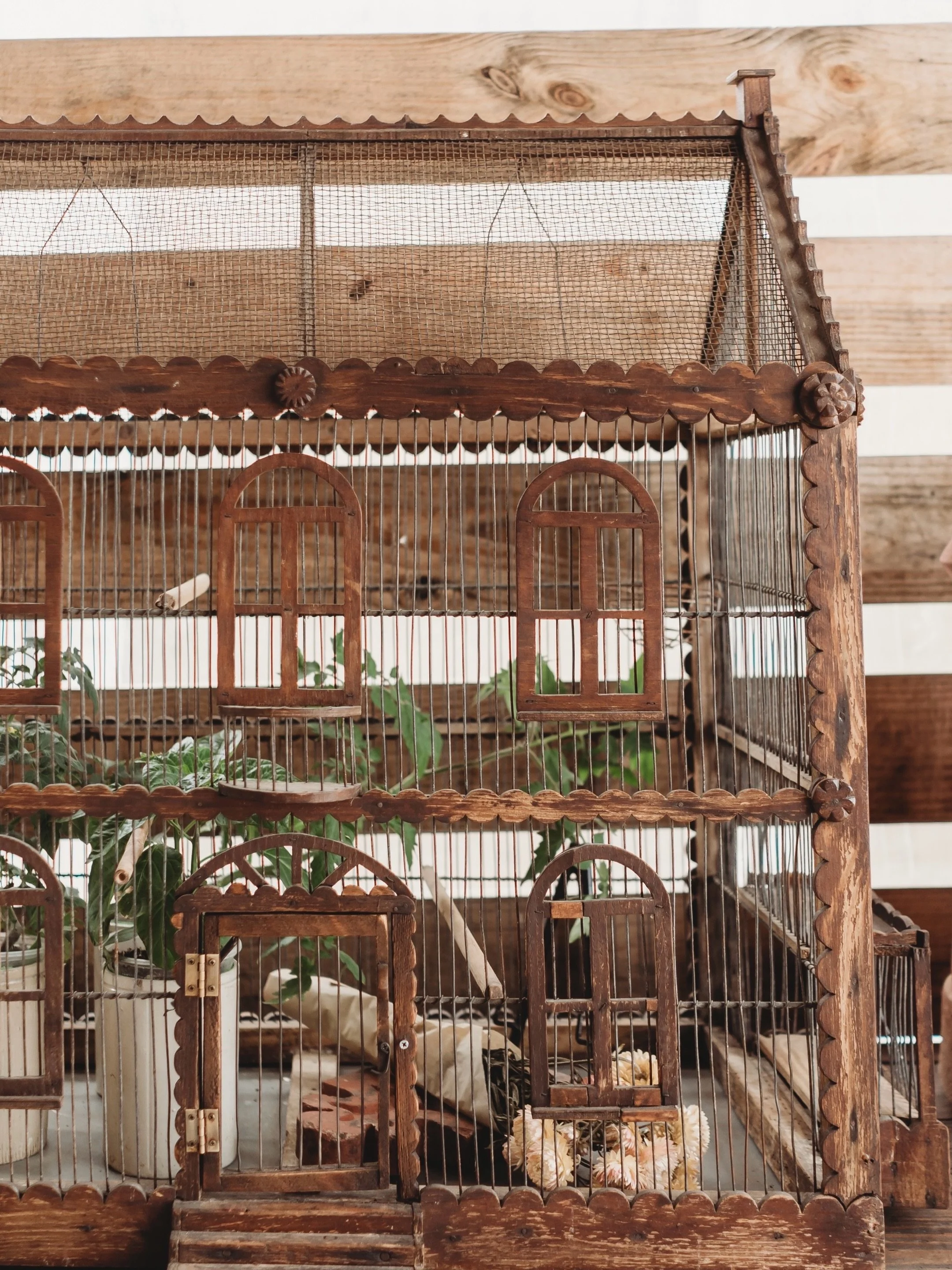 Some birdcages are practically little houses. Others are pure function. We love both. 🤎

Ornate, whimsical, utilitarian&hellip; antique birdcages somehow manage to be sculptural even when they were made for the most practical of purposes.

And aroun
