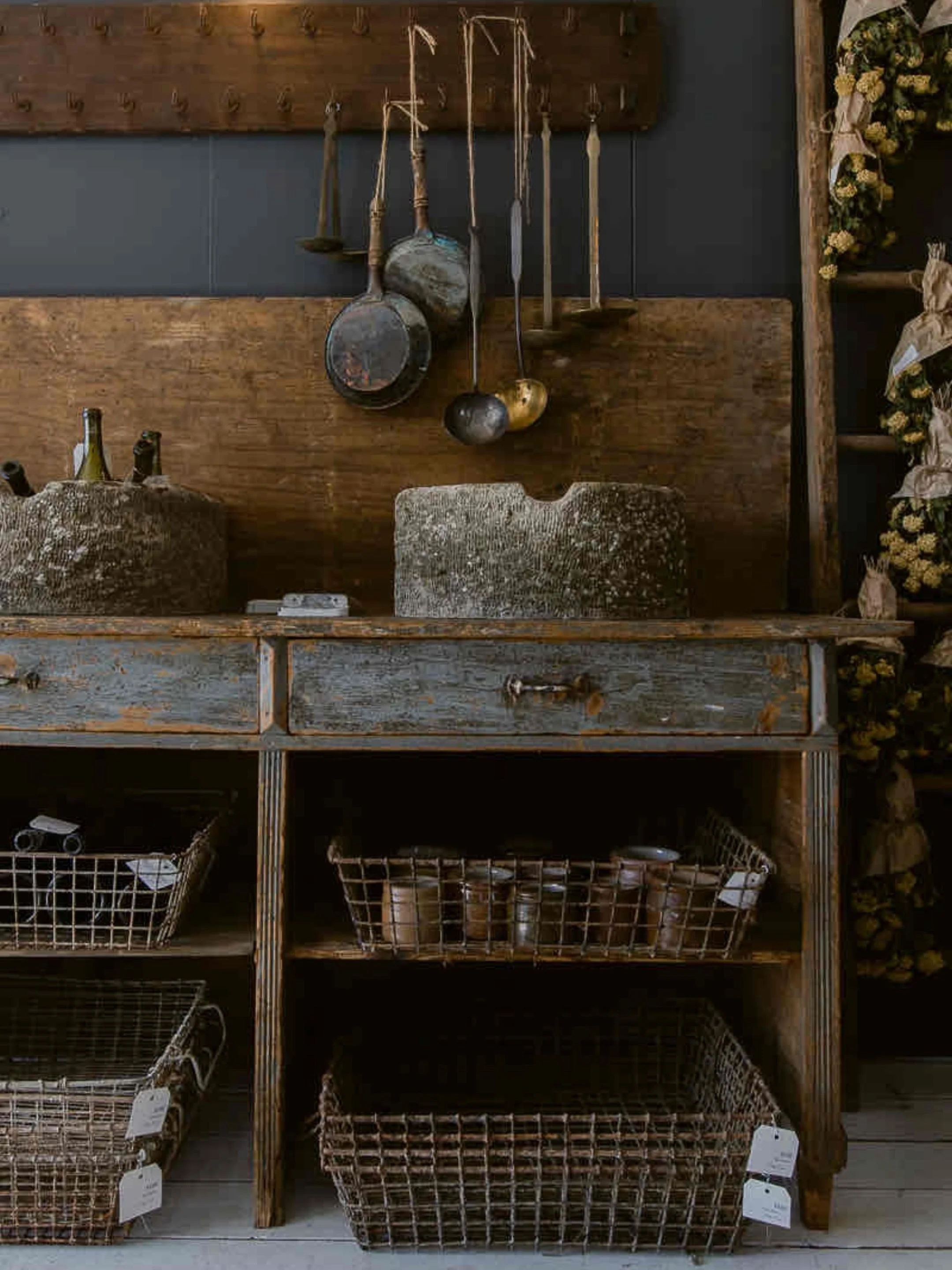 Some pieces were made for one purpose and end up being even better at another. 

Old stone troughs are a favorite for exactly that reason.

Once purely utilitarian, these stone troughs spent generations doing the hard work of everyday life. Today, th