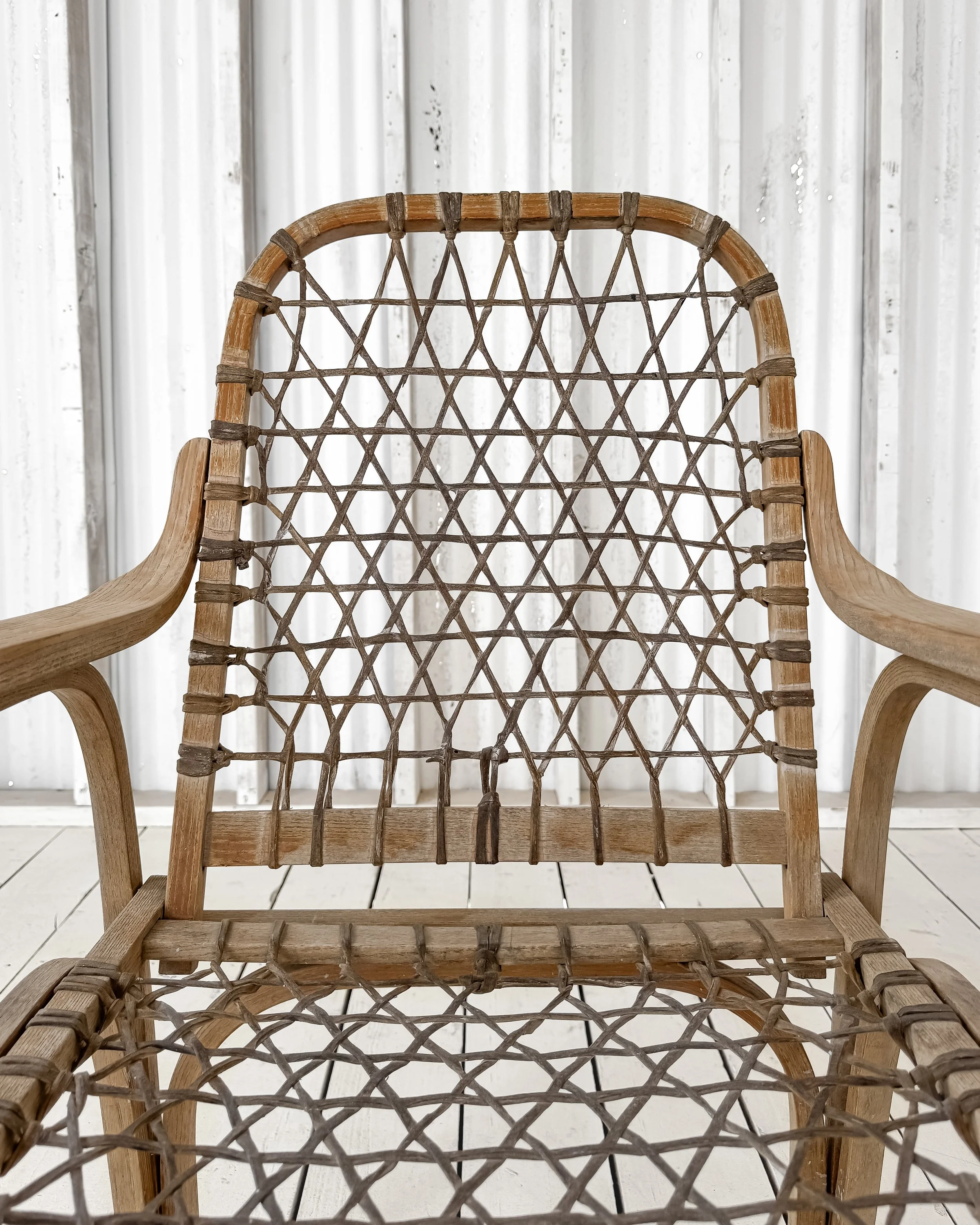 (Pair) Danish Woven Bentwood Chairs