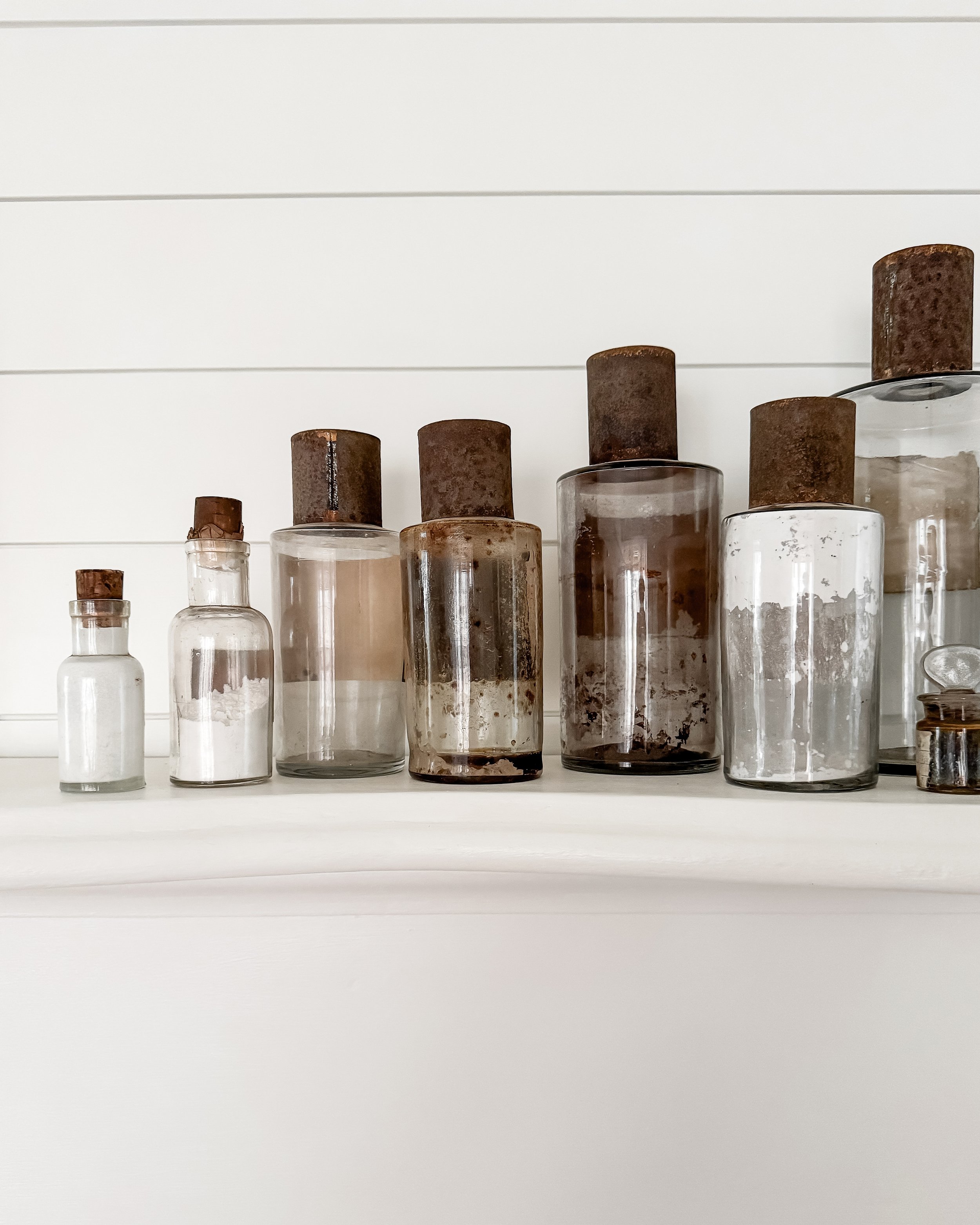 Antique French Apothecary Bottles