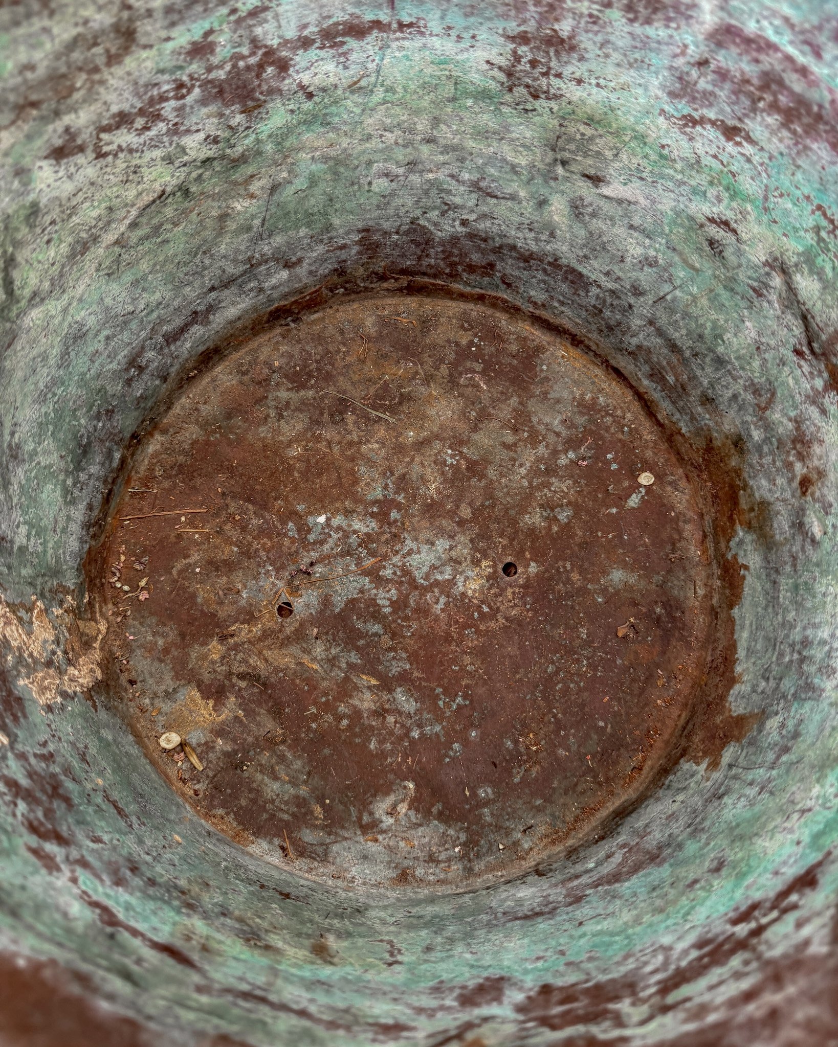 Antique Copper Cauldron