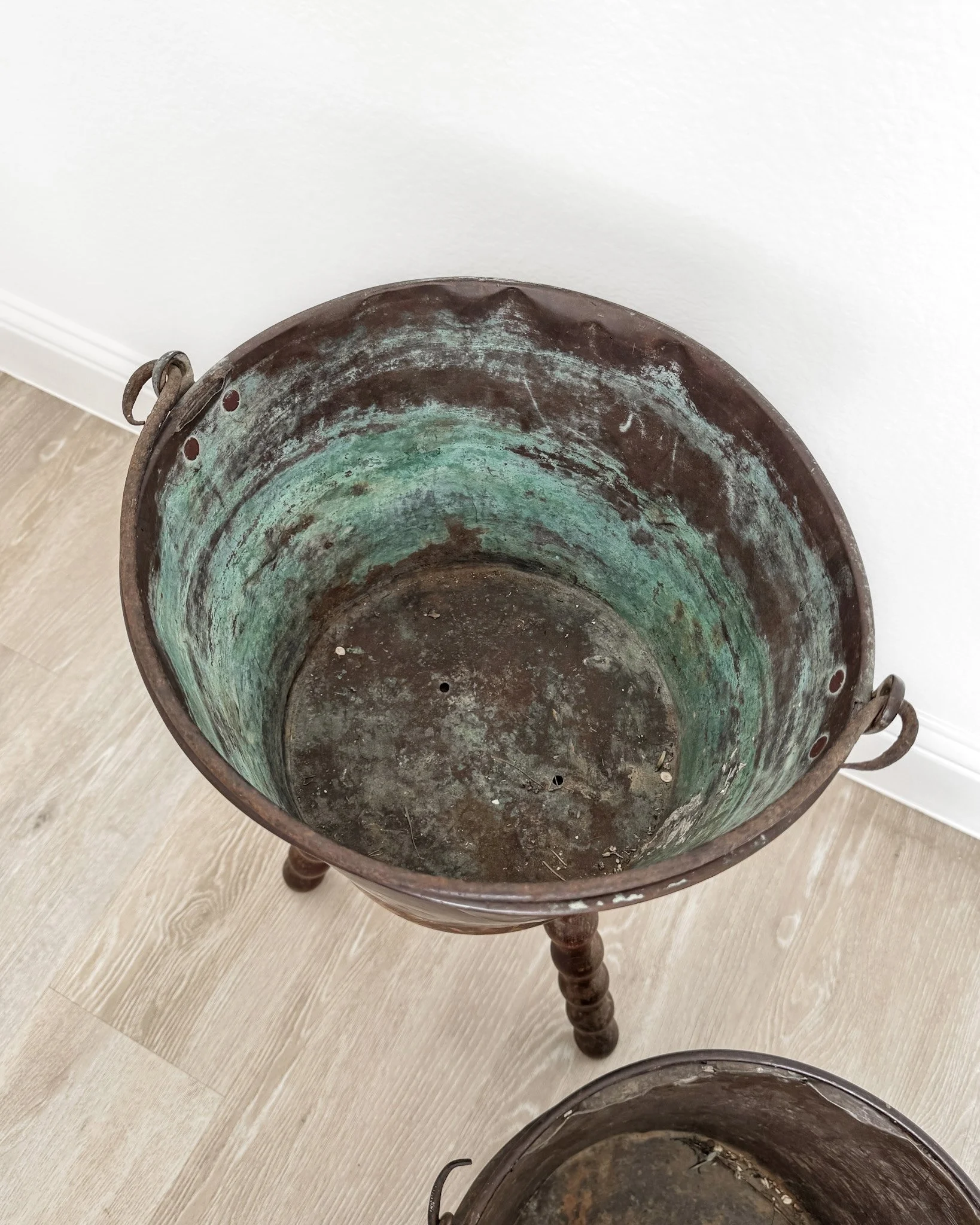 Antique Copper Cauldron