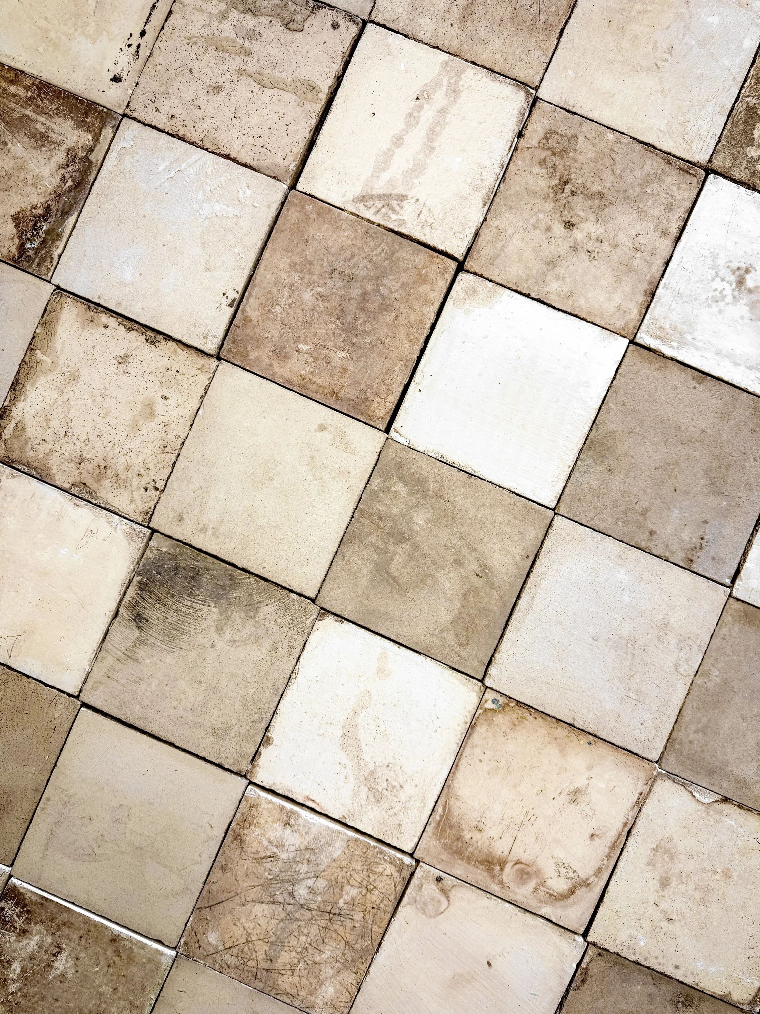 Reclaimed European Encaustic Cement Tiles