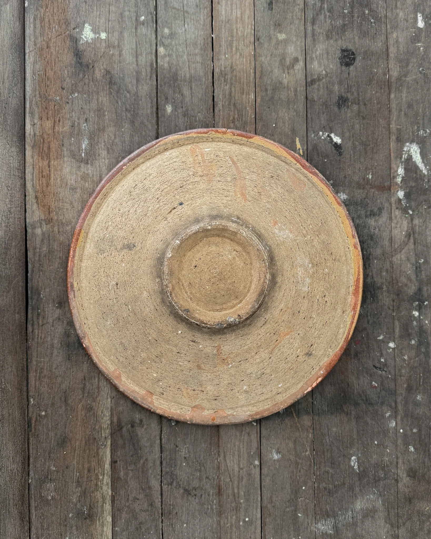 Antique French Omelette Turning Plate
