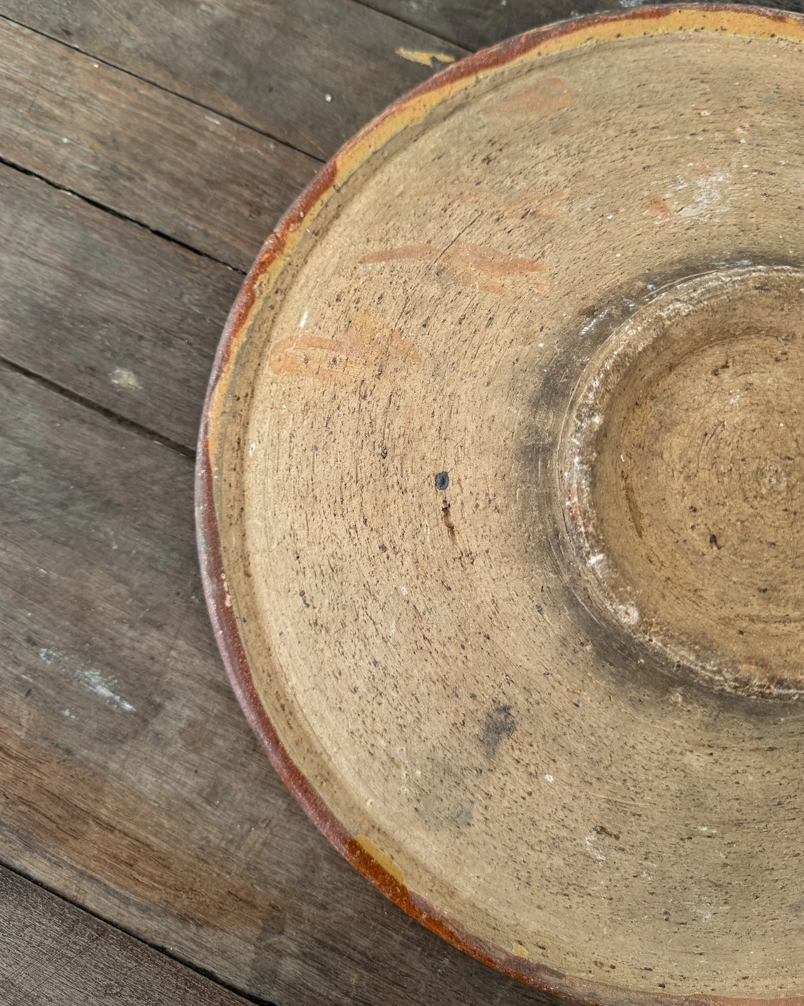 Antique French Omelette Turning Plate