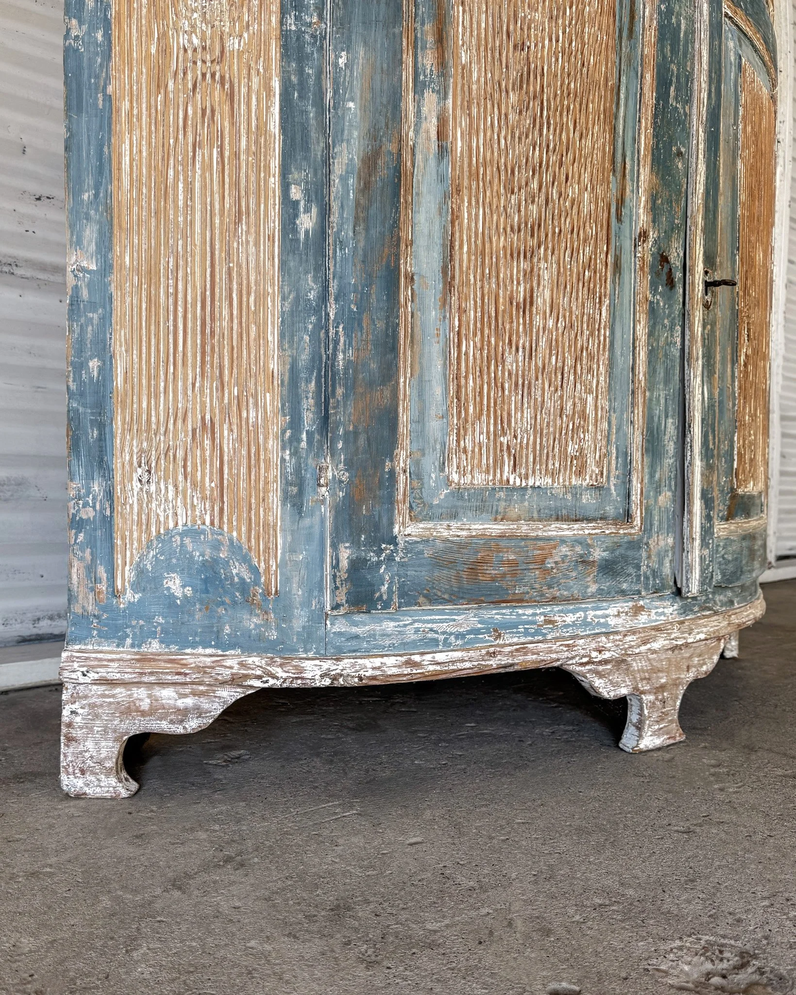 Early 19th C. Swedish Gustavian Corner Cupboard