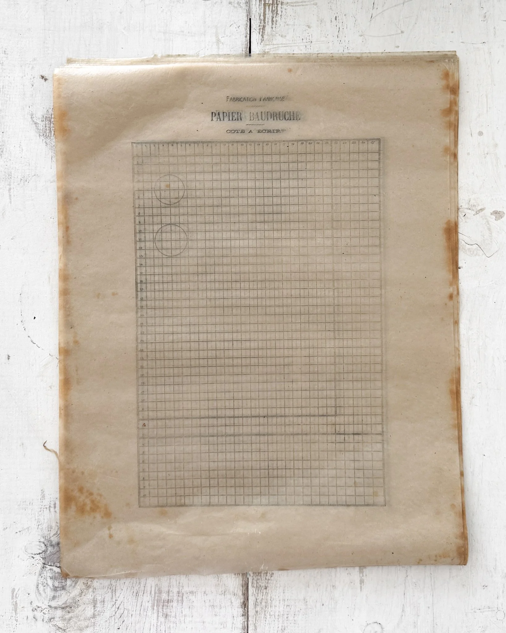 Antique French Mimeograph