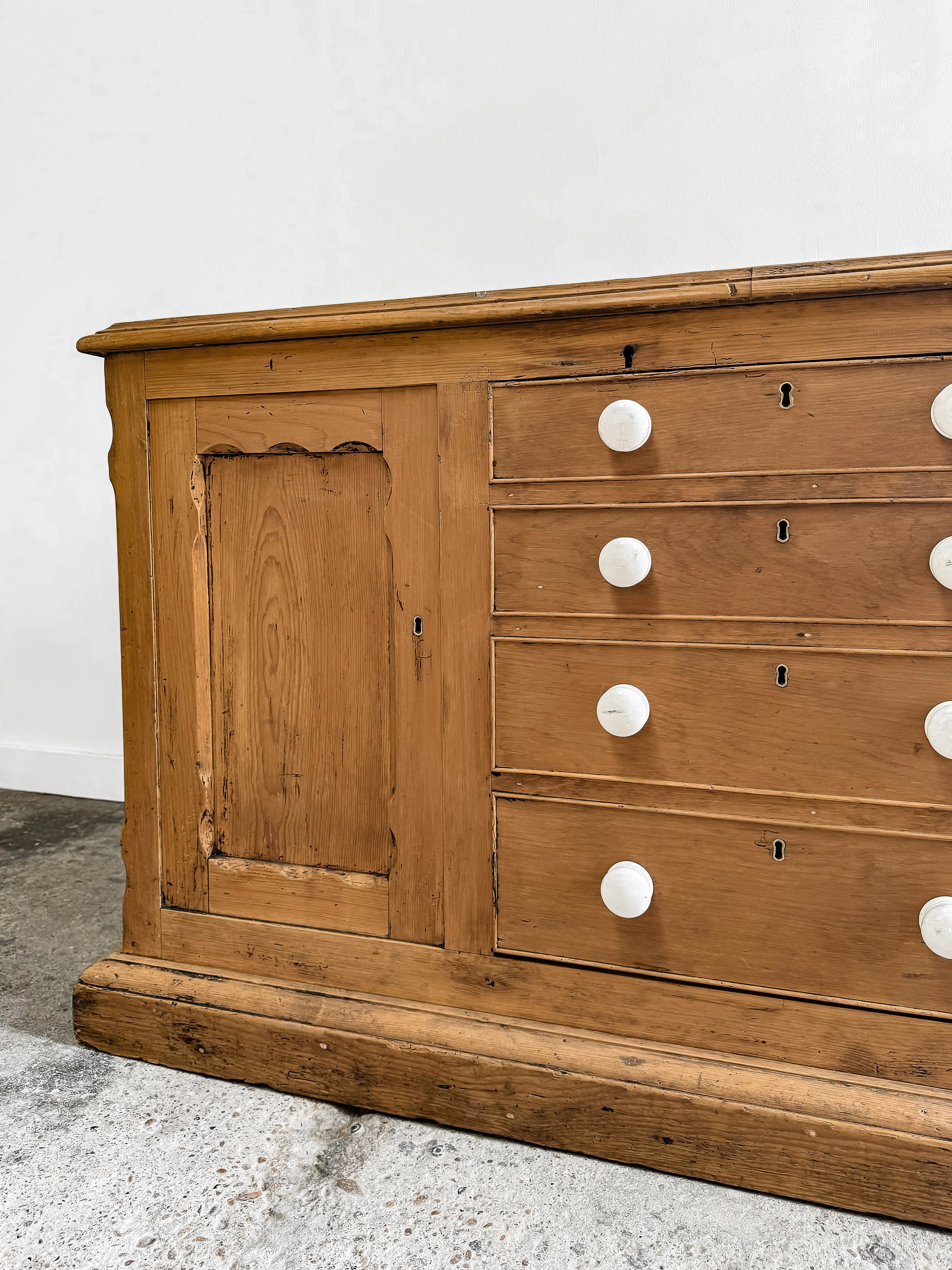 19th Century English Pine Blanket Chest
