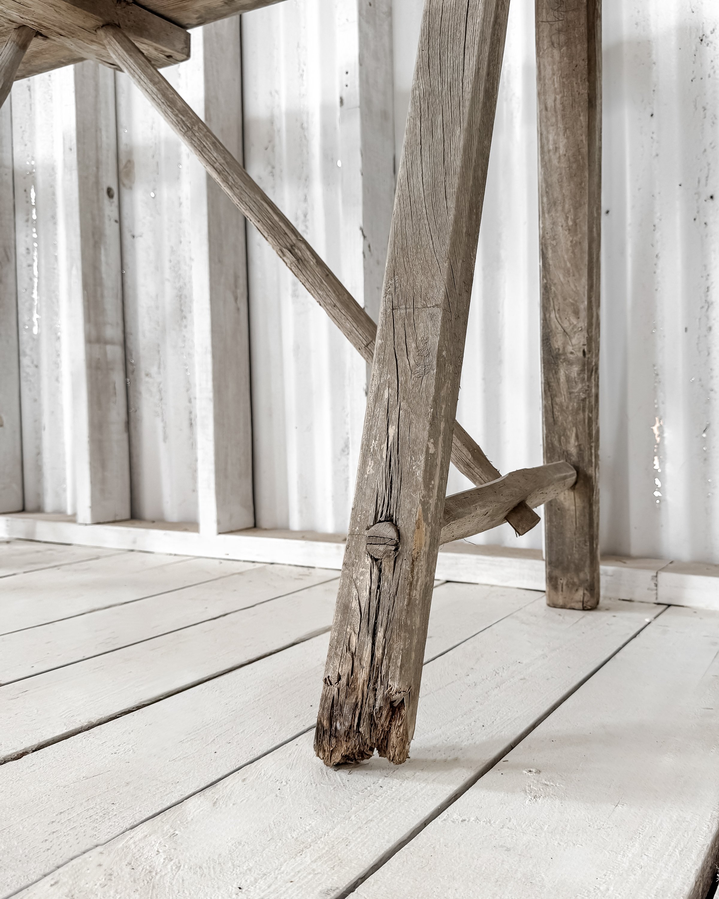 Antique French Lavandiere Console Table