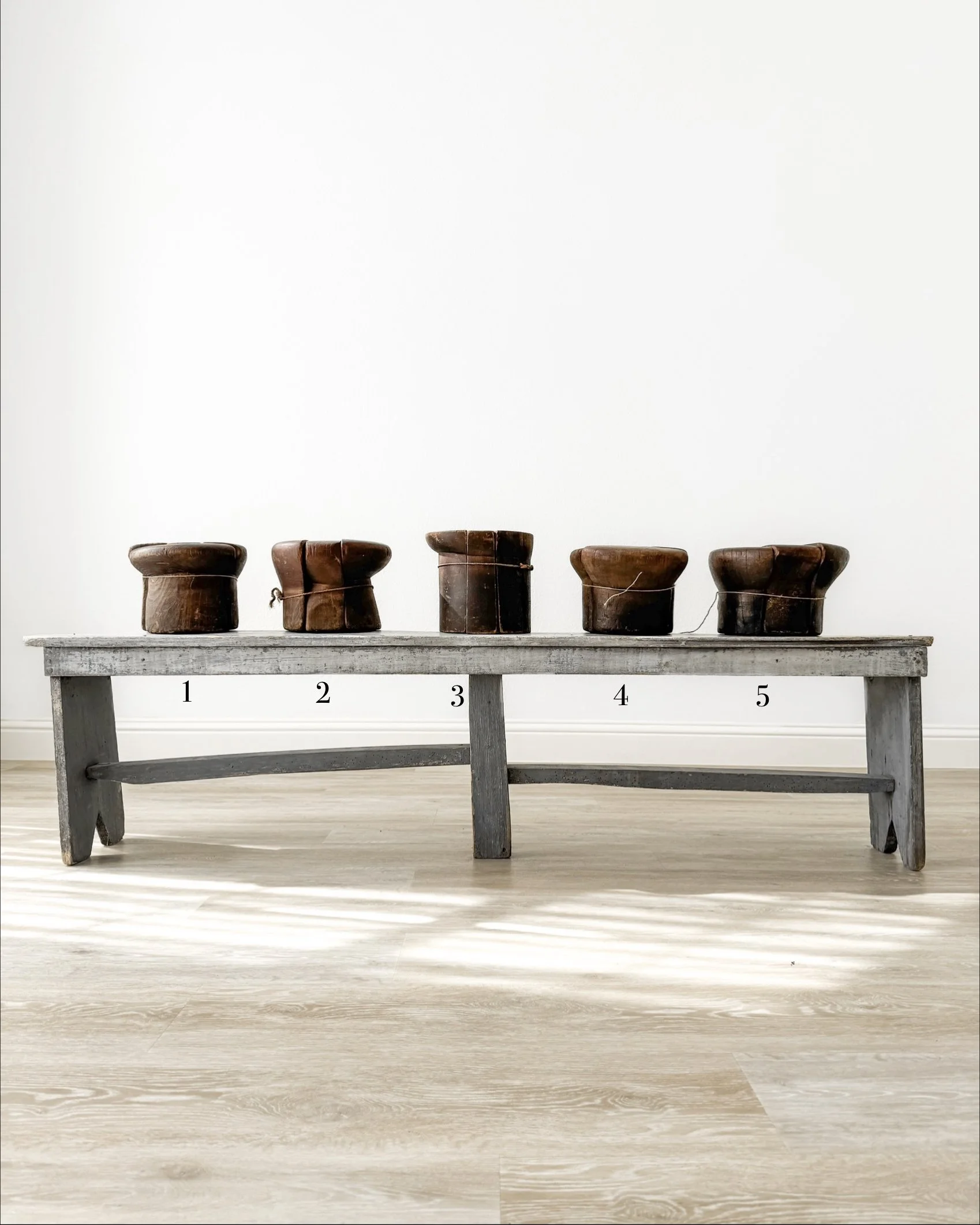 Antique Wooden Puzzle Hat Blocks