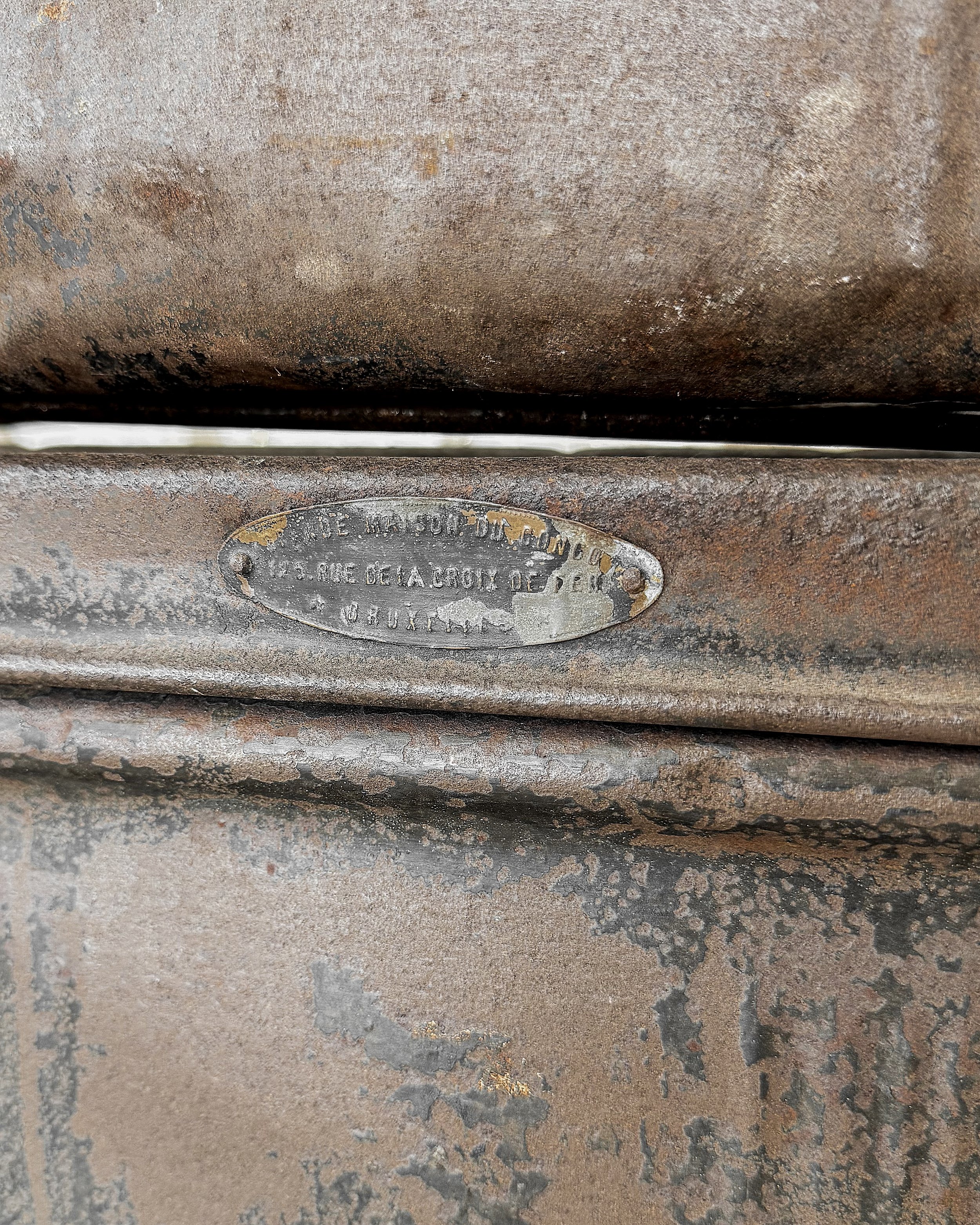 Vintage Metal European Document Boxes