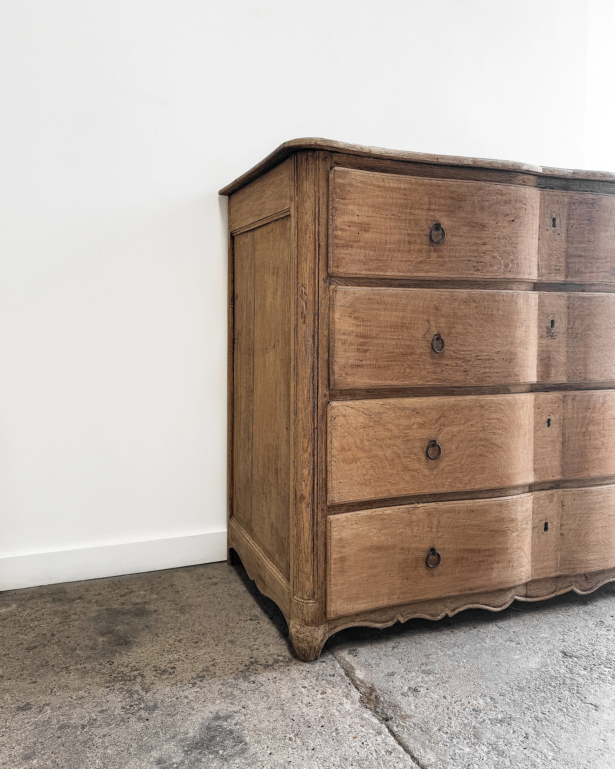 19th-Century French Serpentine Chest of Drawers