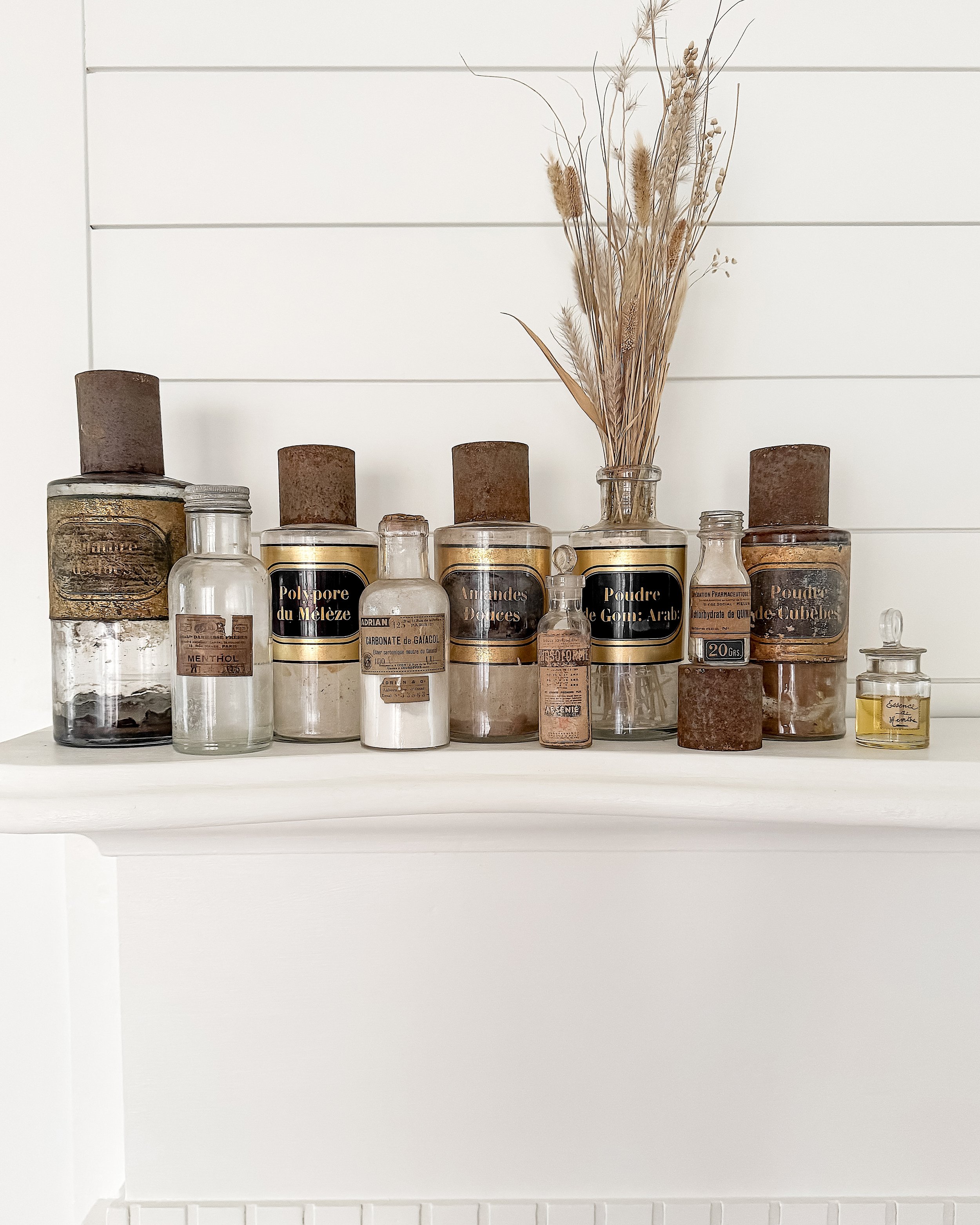 Antique French Apothecary Bottles
