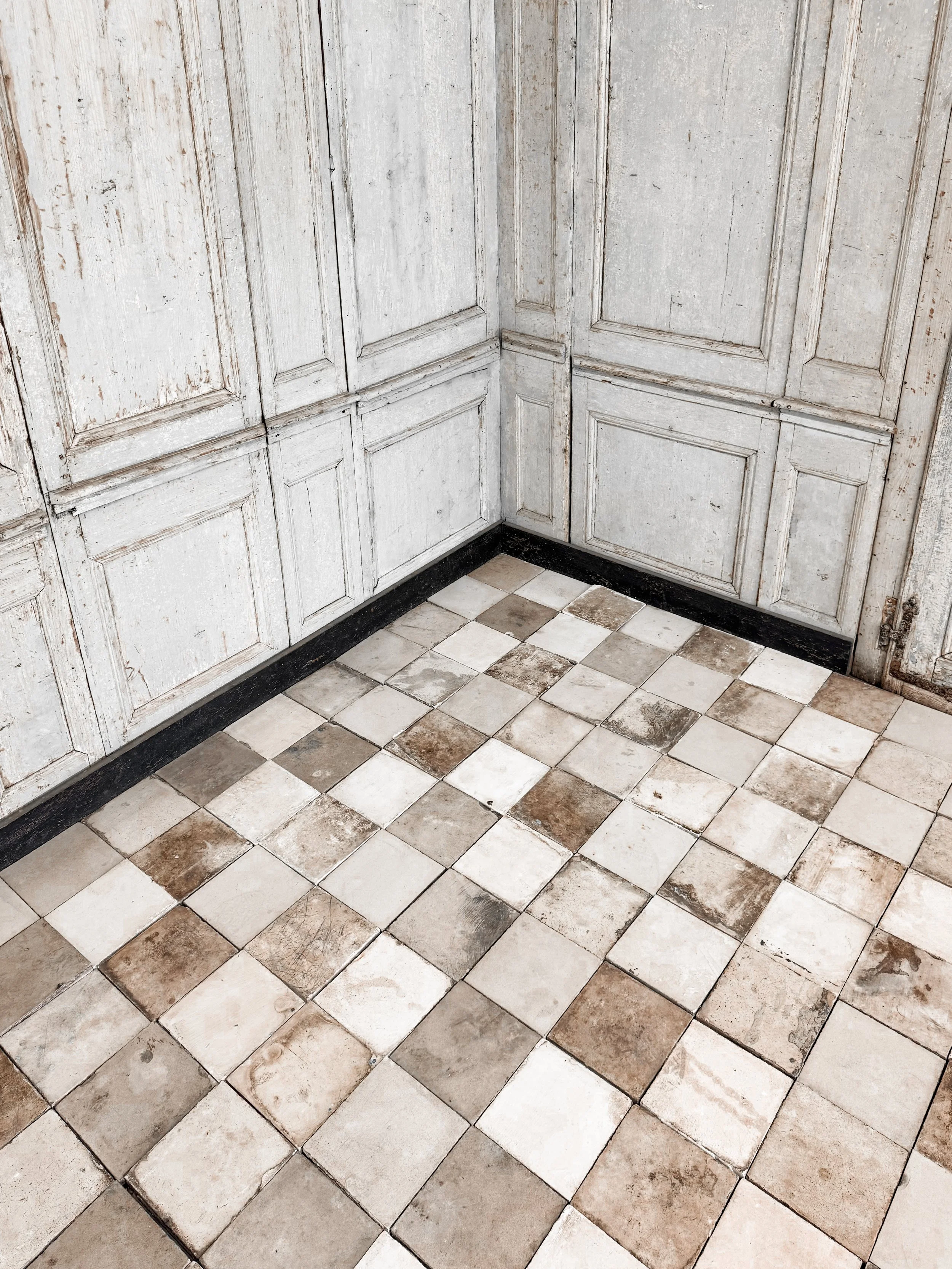 Reclaimed European Encaustic Cement Tiles
