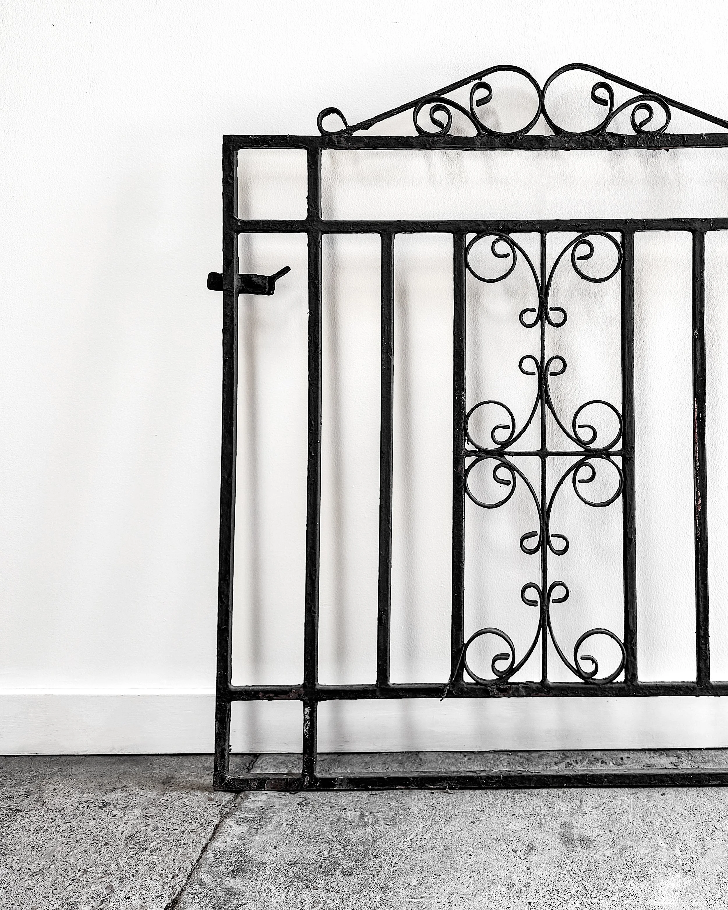 Early 20th Century Wrought Iron English Garden Gate