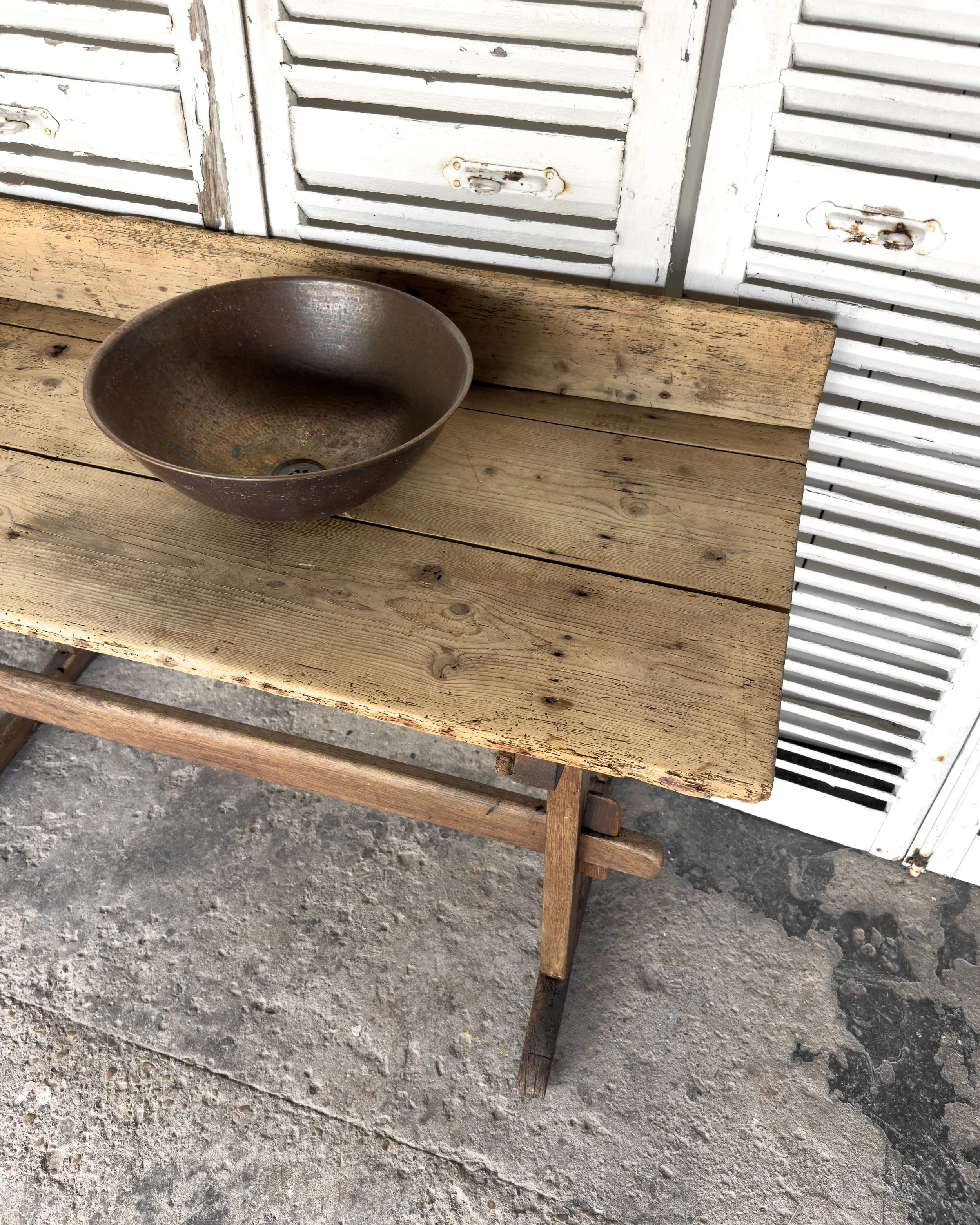Antique French Work Table Vanity
