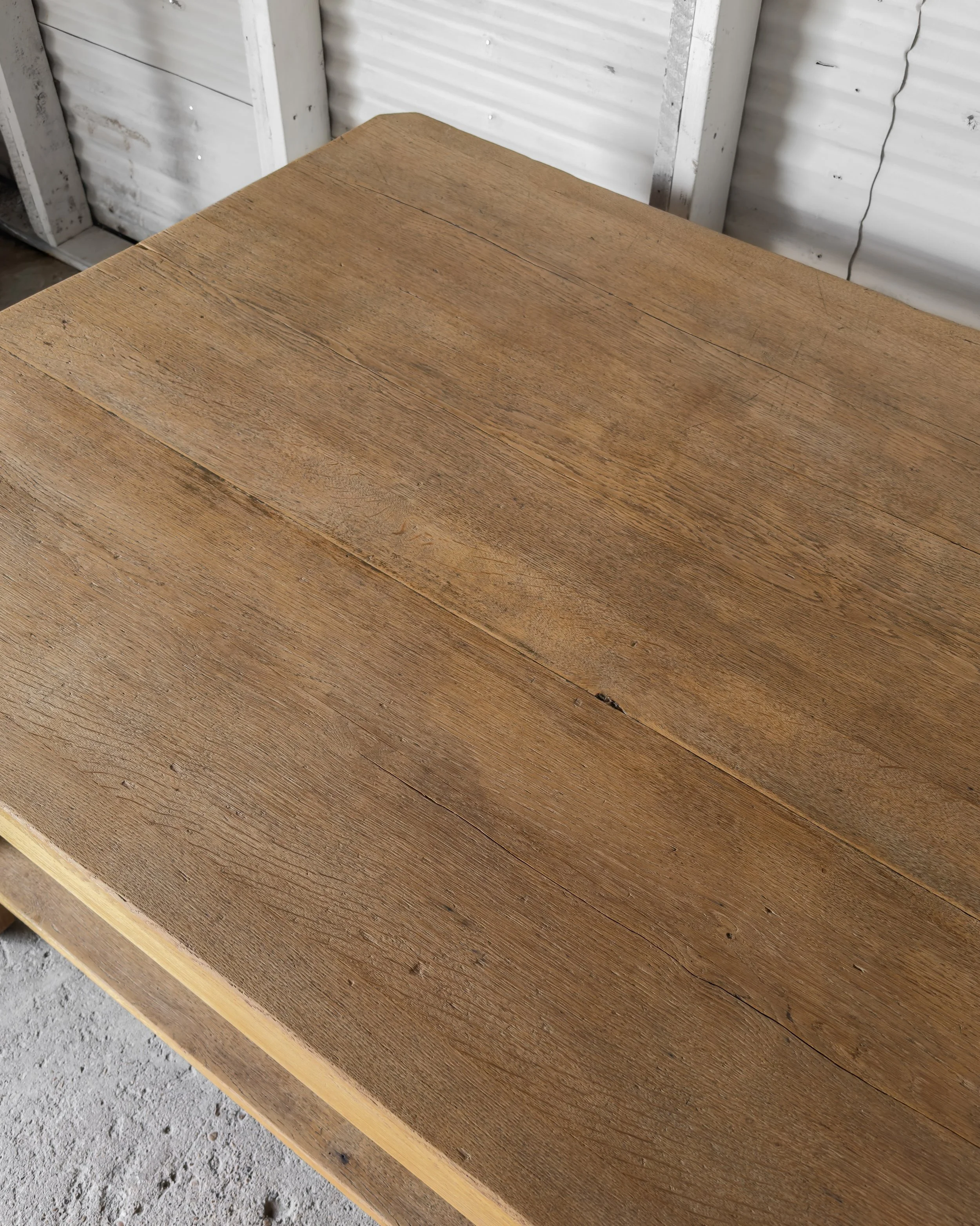 Antique English Oak Work Table | Kitchen Island