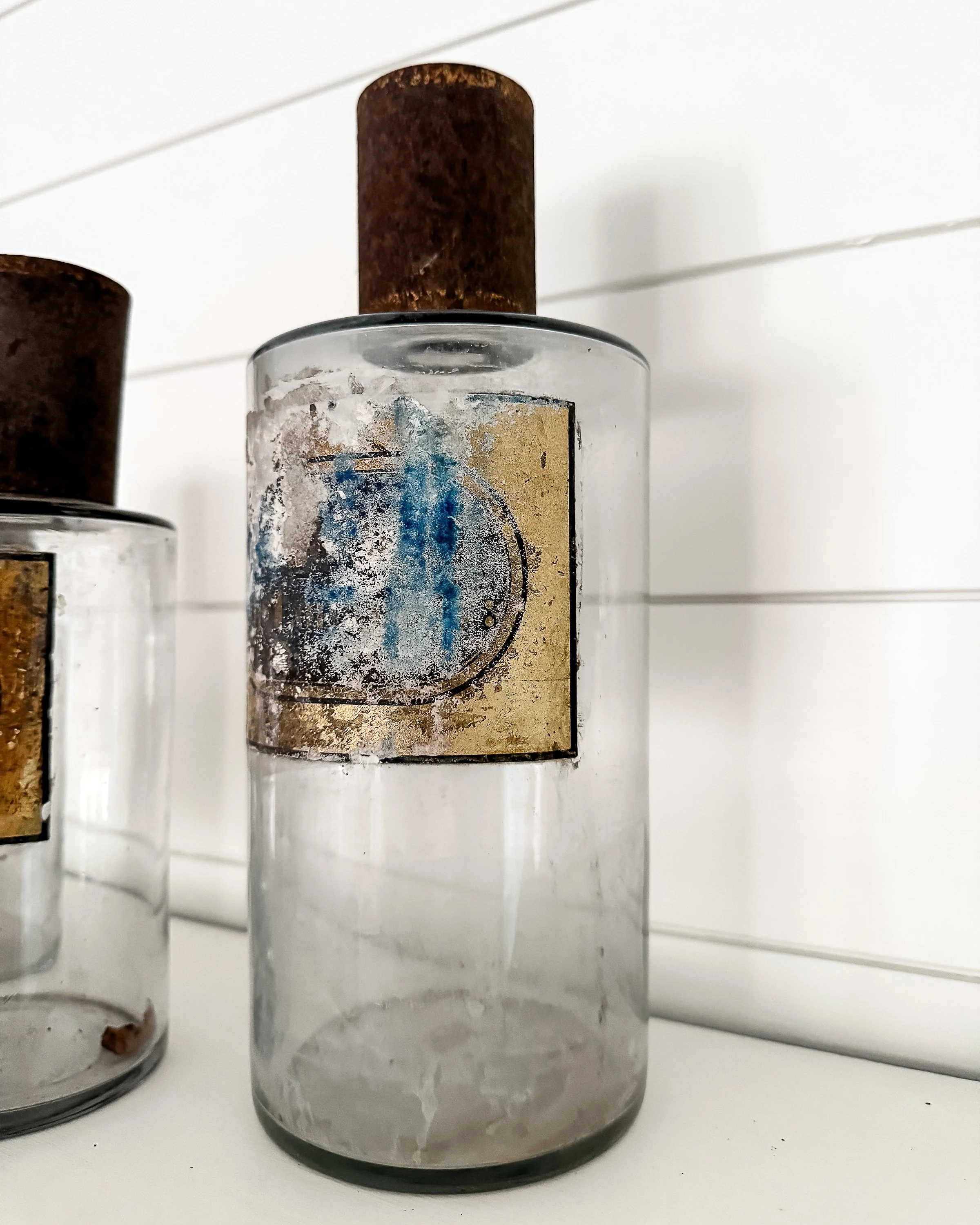Antique French Apothecary Bottles