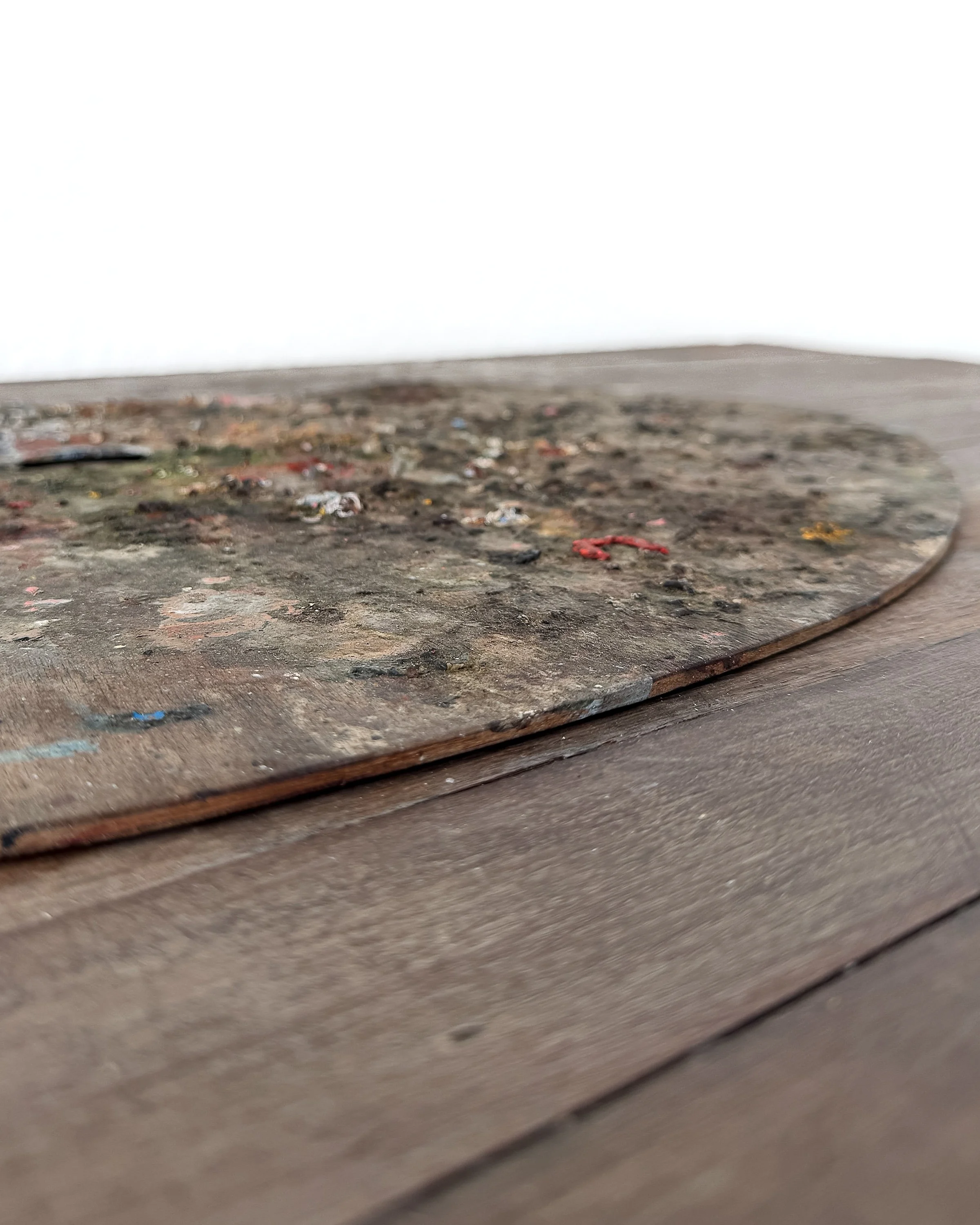 19th Century Wooden French Artist's Palette