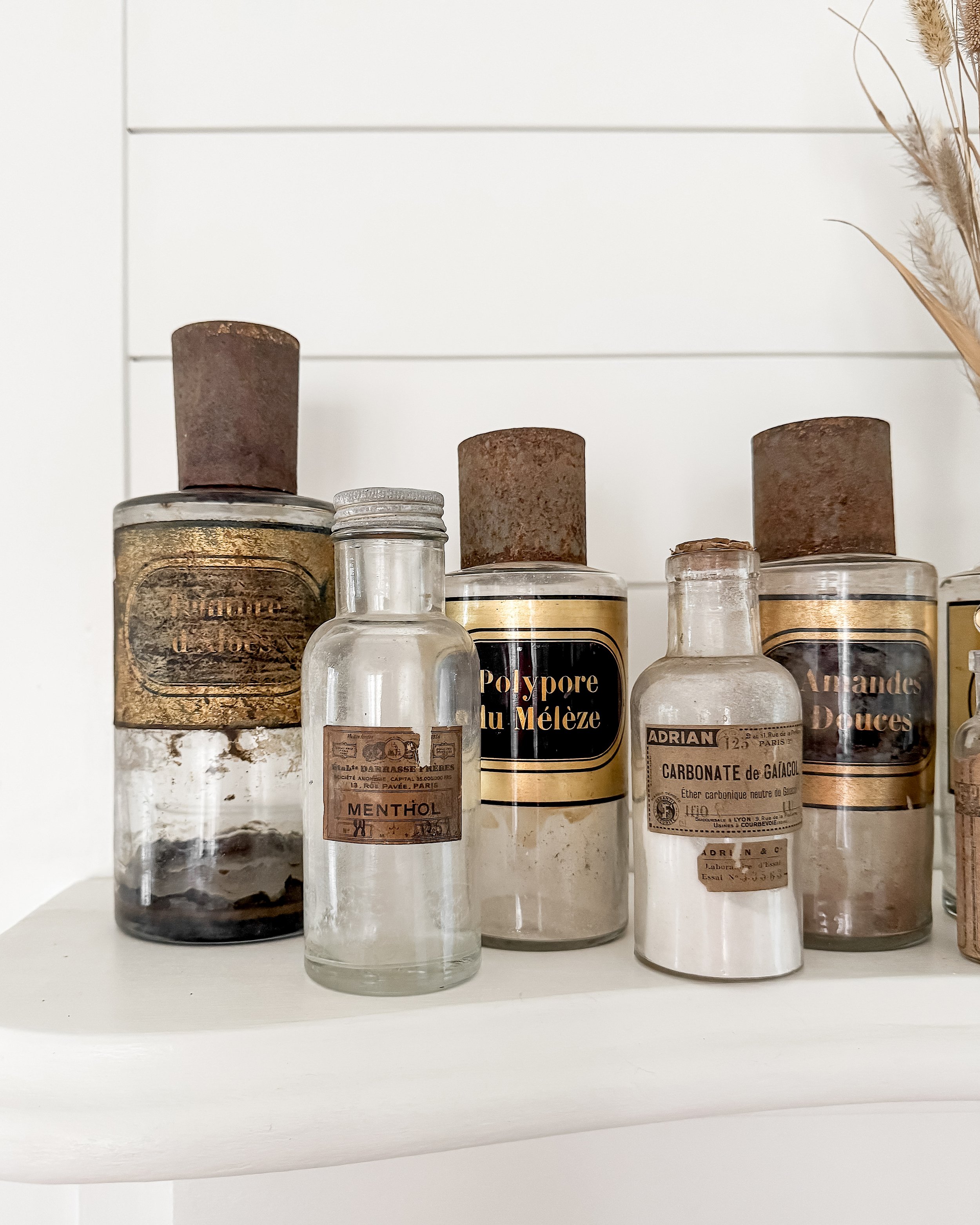 Antique French Apothecary Bottles