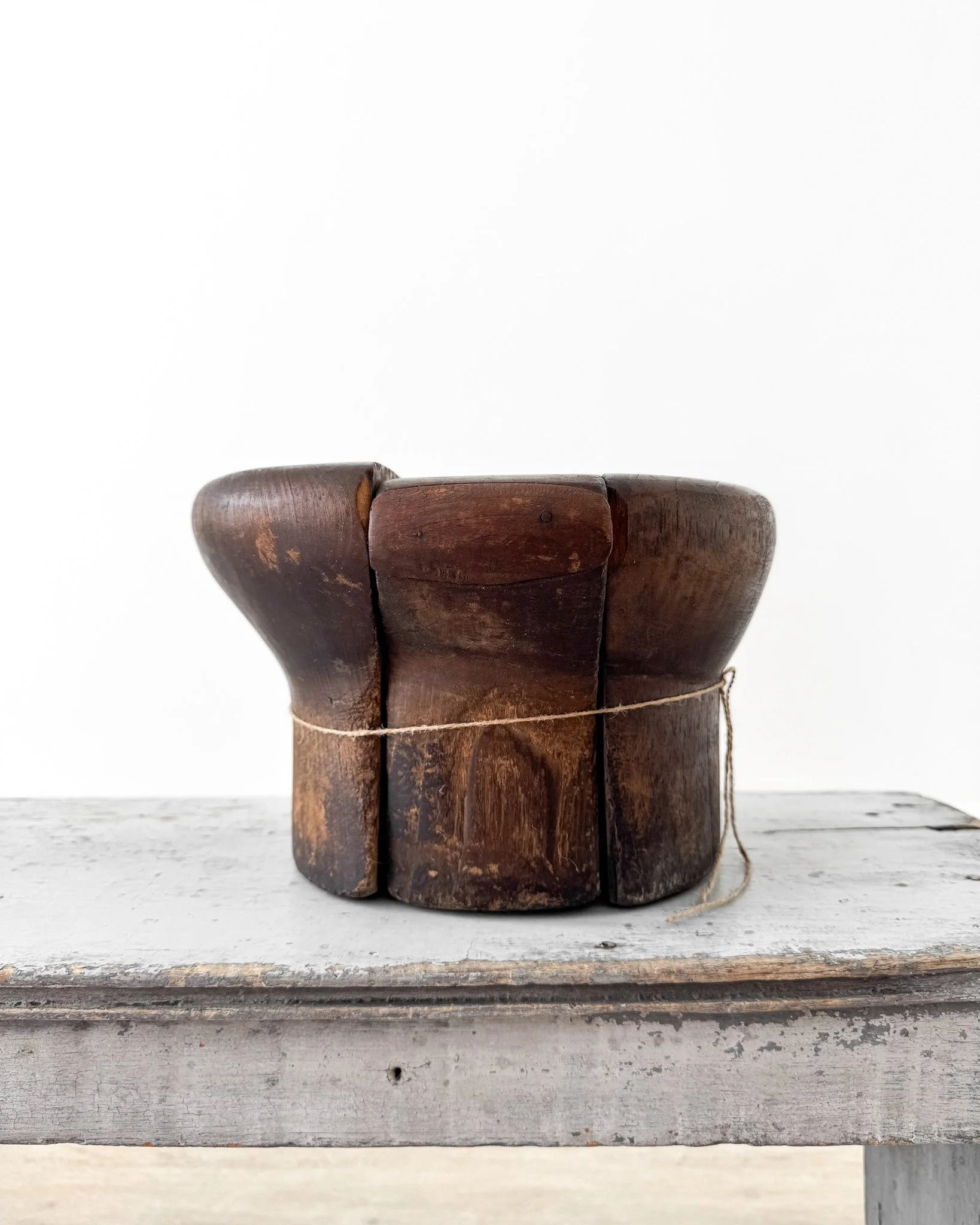 Antique Wooden Puzzle Hat Blocks