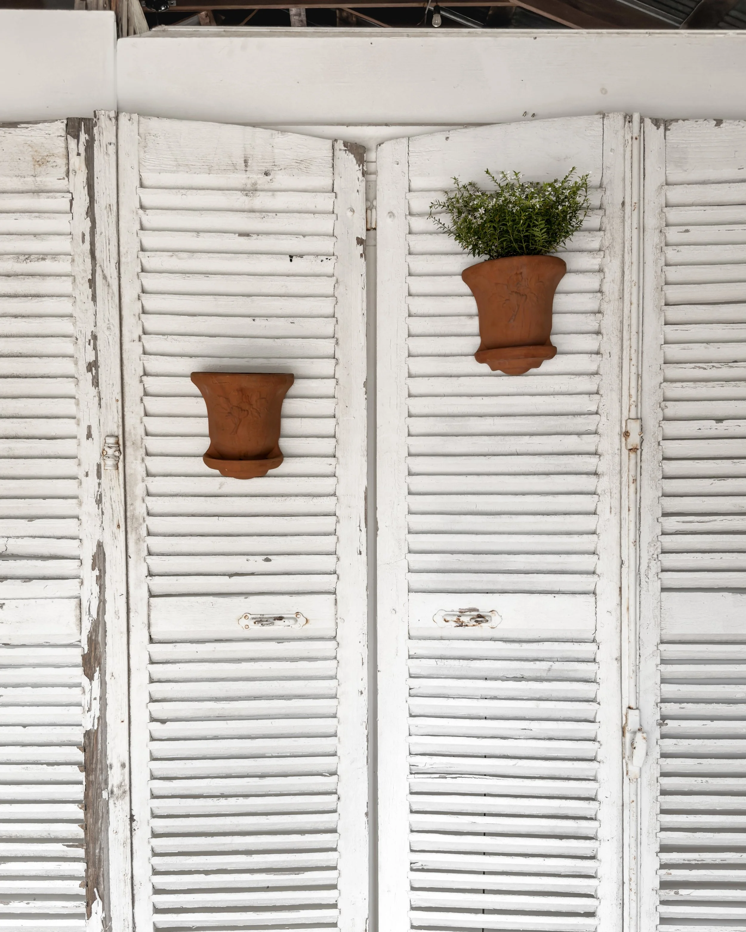 Vintage Terracotta Wall Mounted Flower Pots