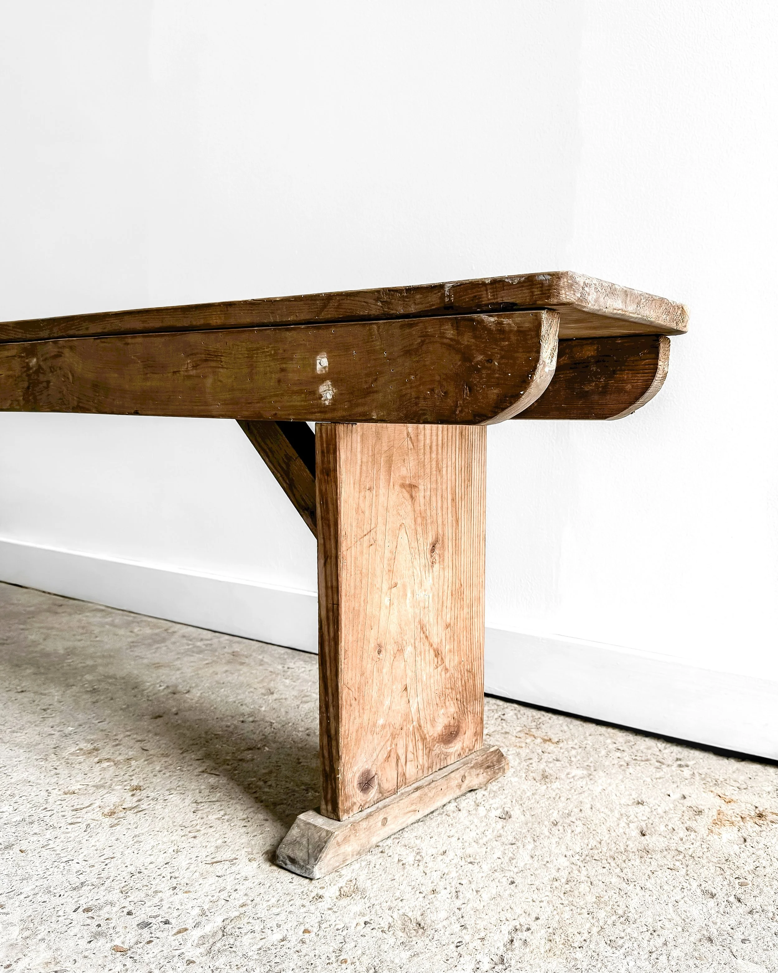 19th Century French Box Settle Bench — East End Salvage