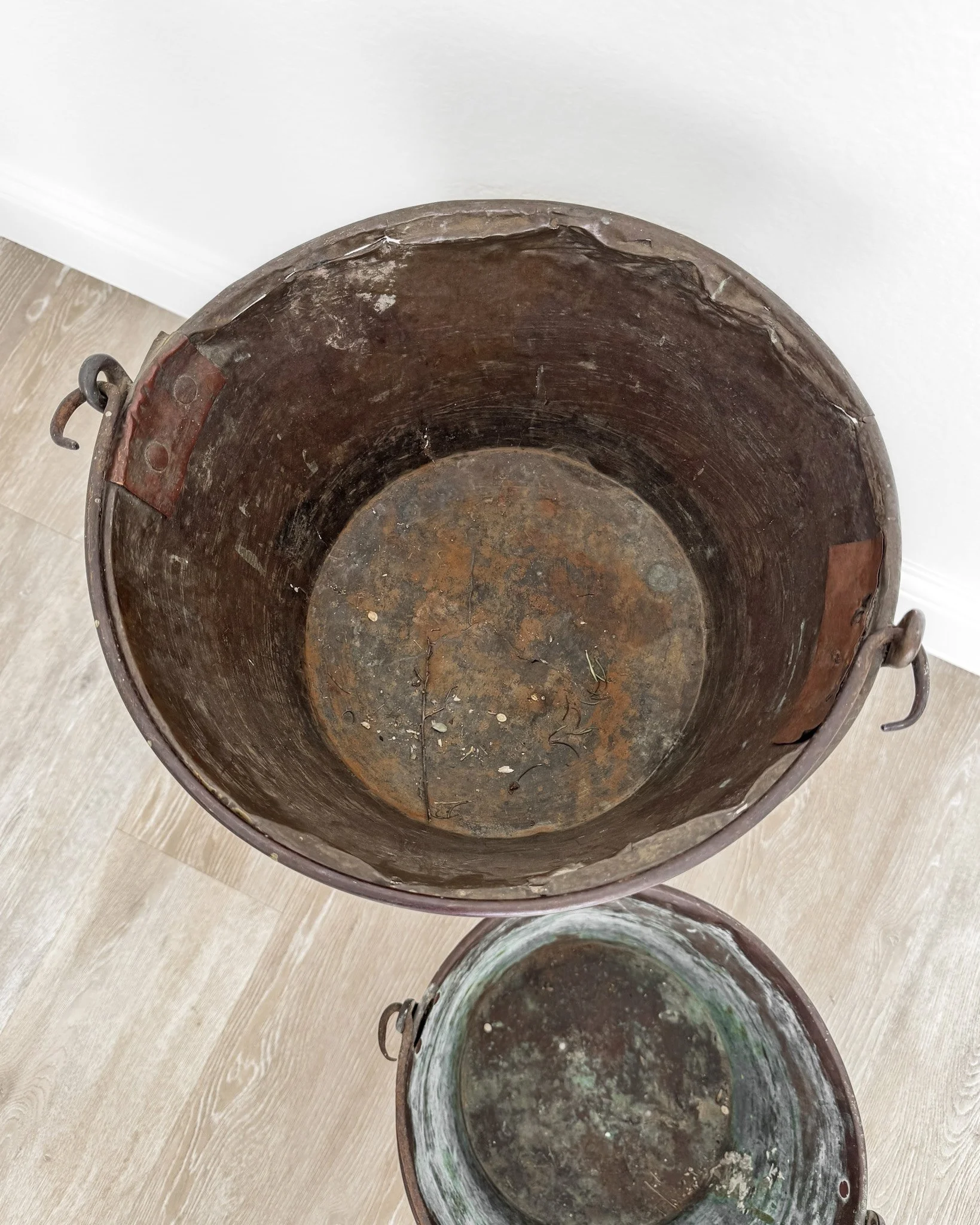 Antique Copper Cauldron