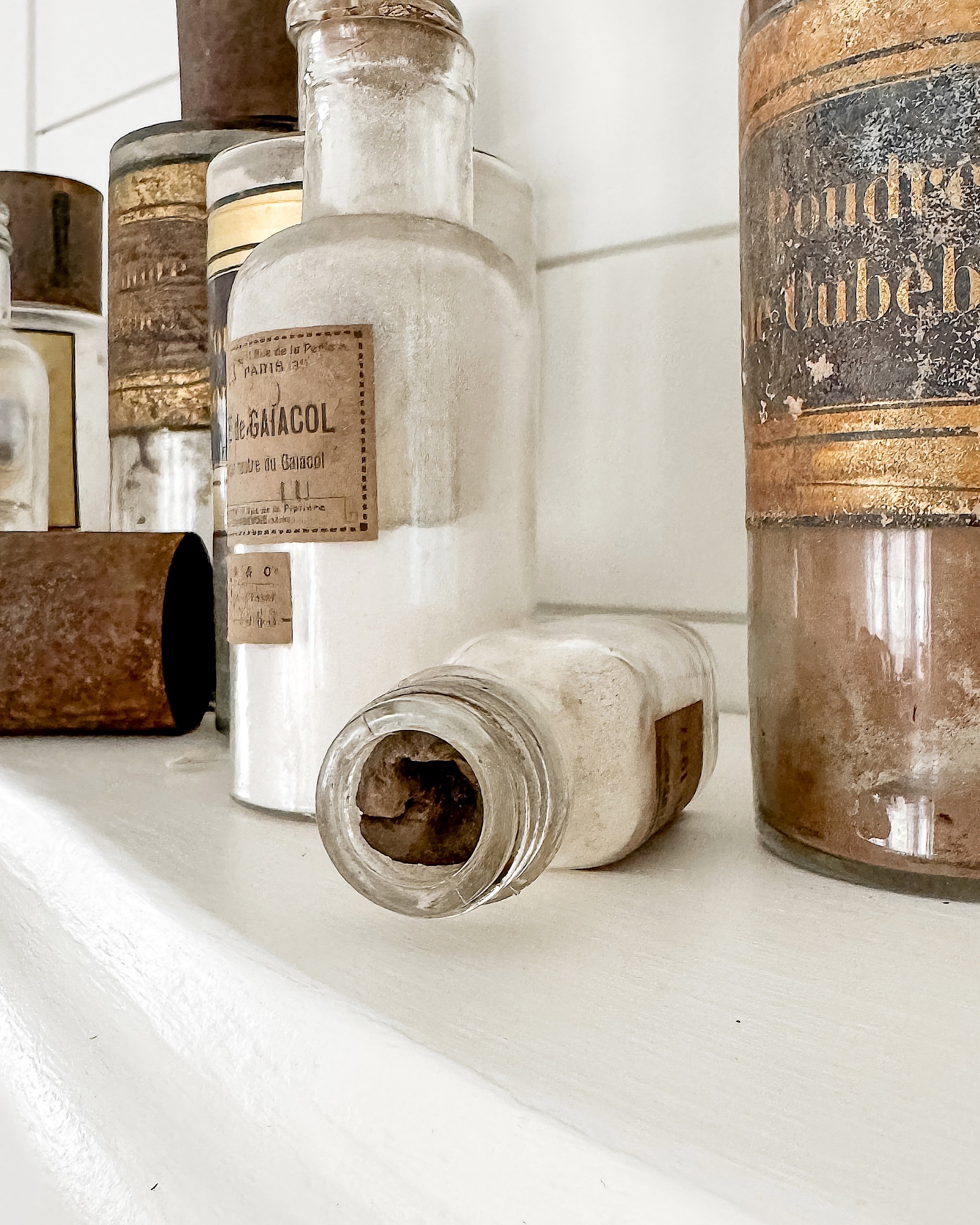 Antique French Apothecary Bottles