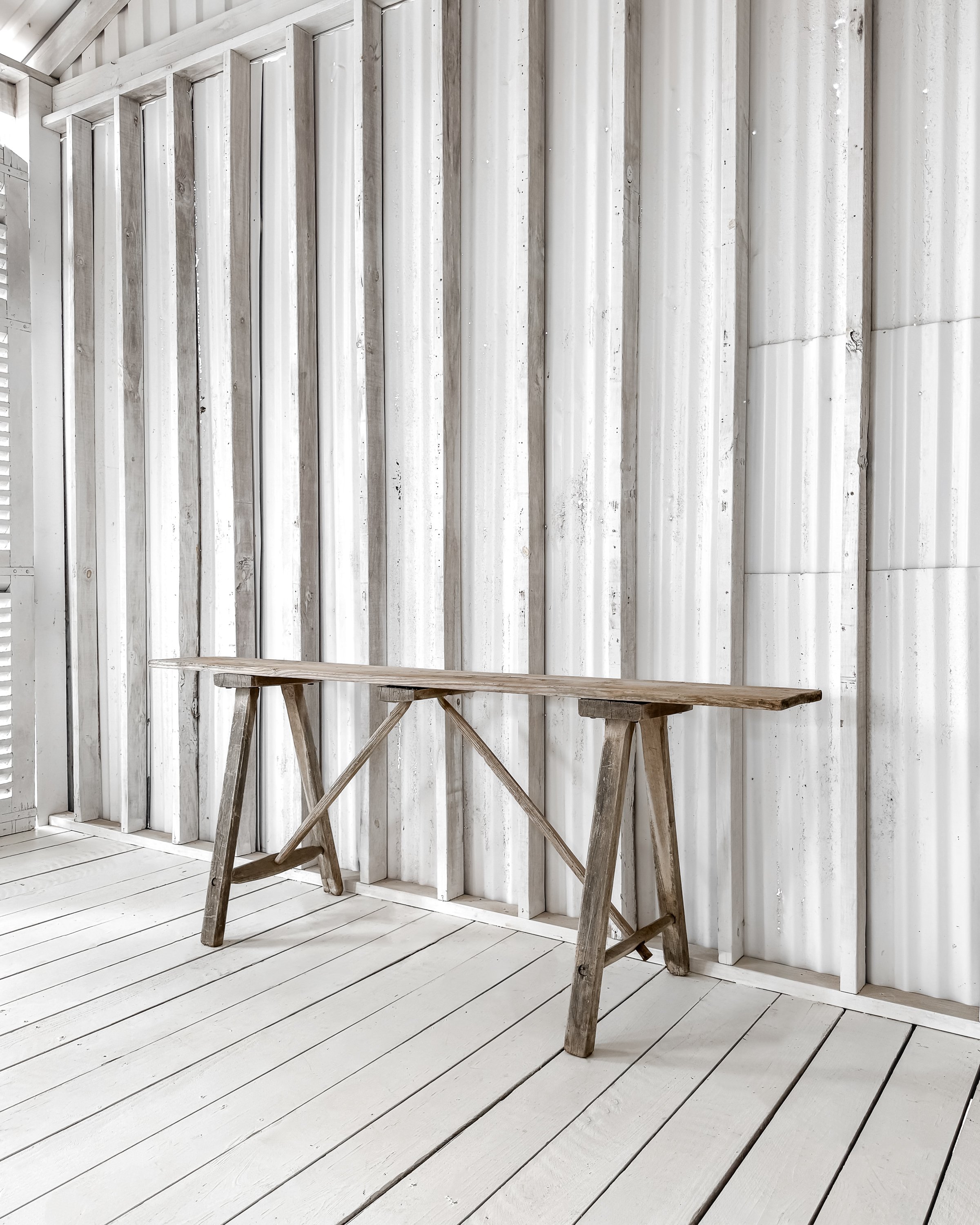 Antique French Lavandiere Console Table