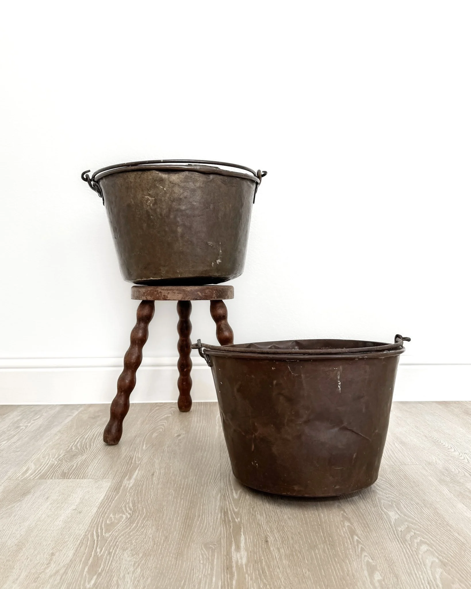 Antique Copper Cauldron
