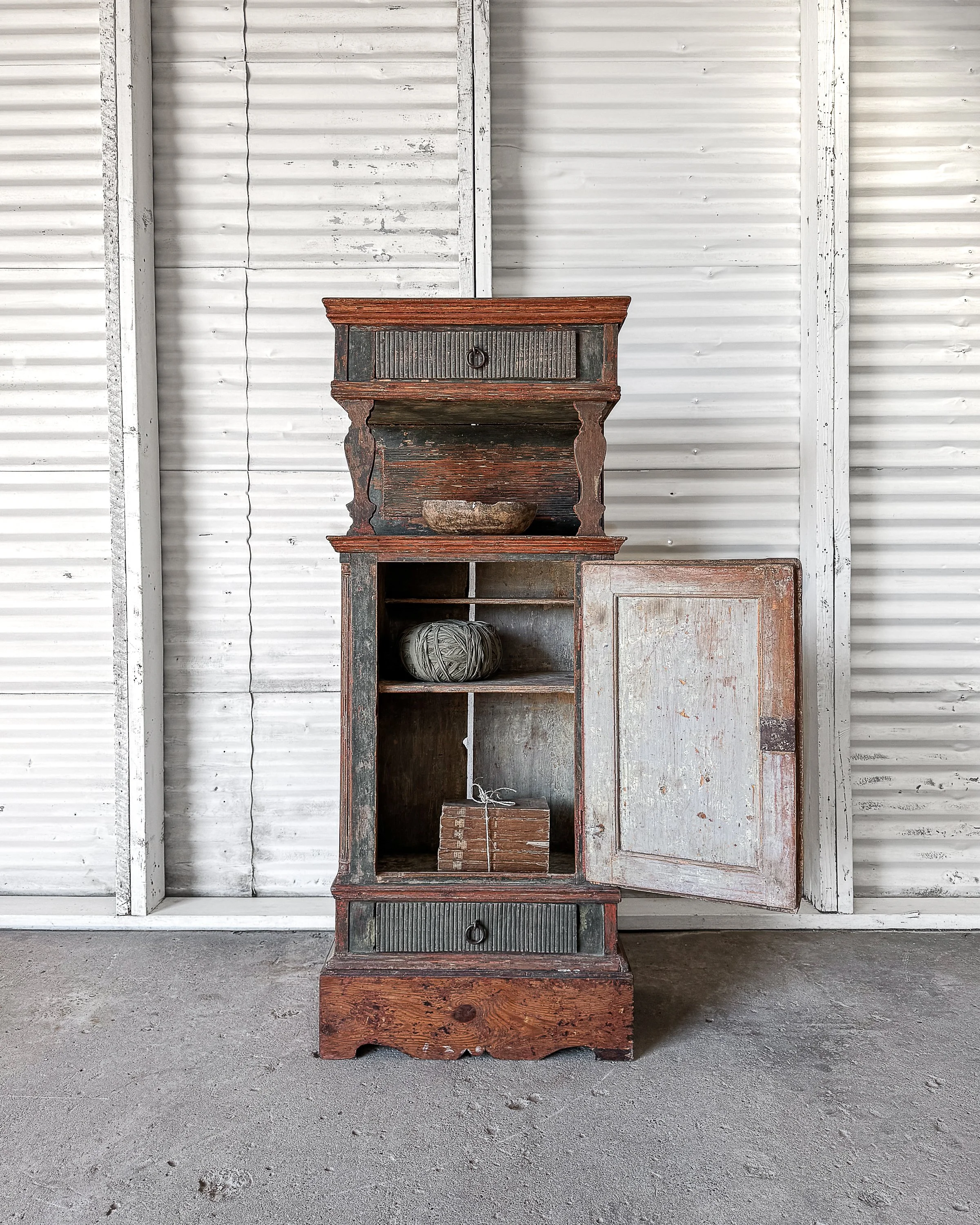 18th Century Swedish Rococo Tobacco Cabinet
