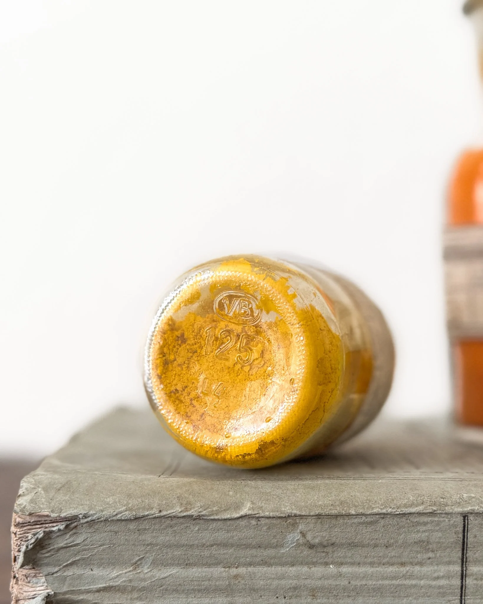 19th Century French Paint Pigments in Glass Bottles