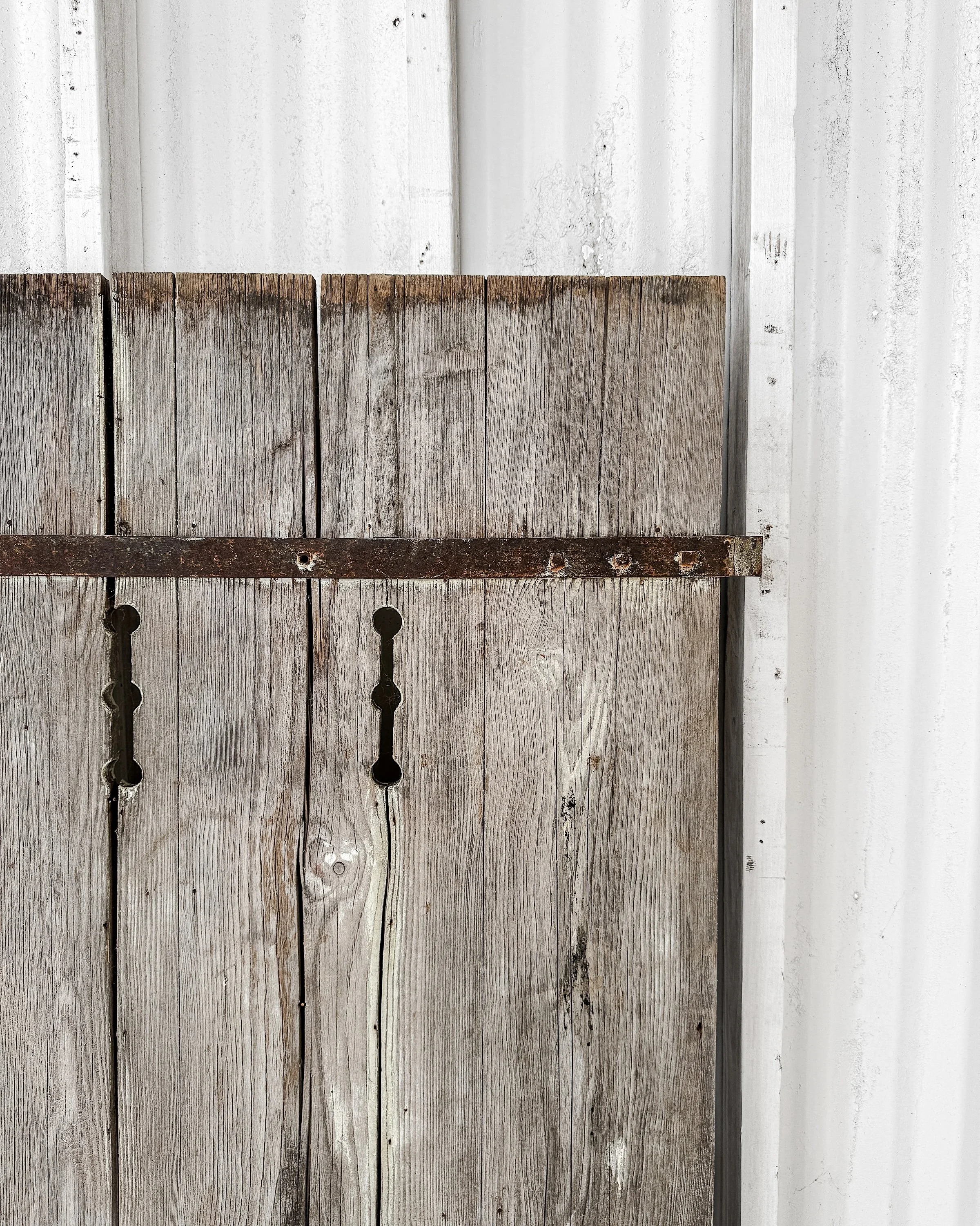 Salvaged French Barn Shutter