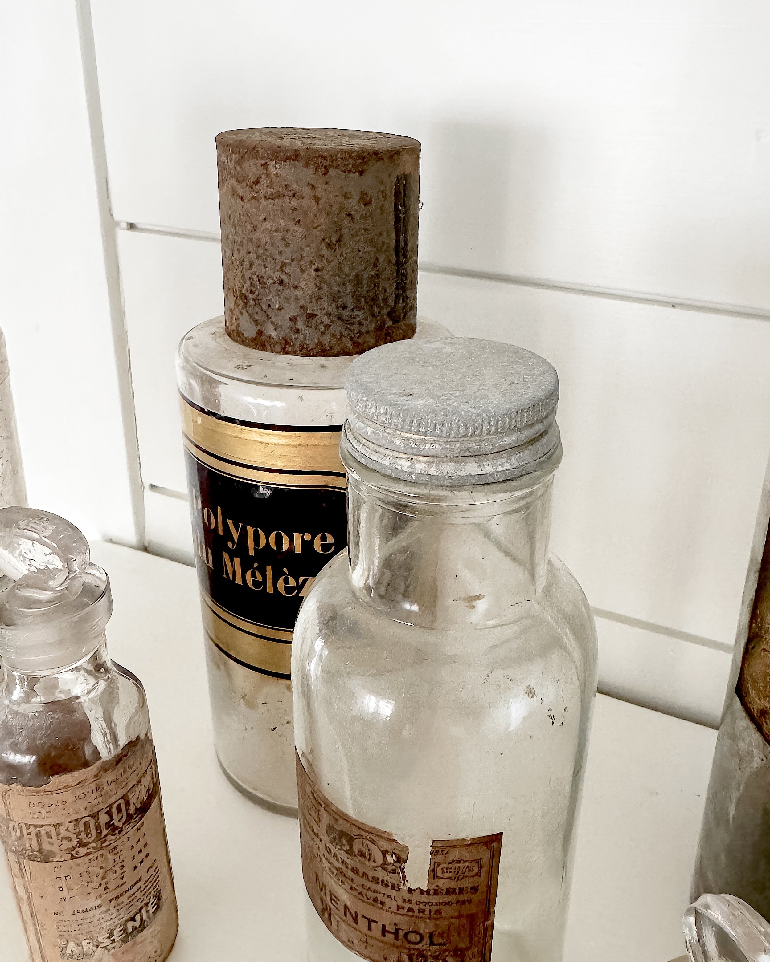 Antique French Apothecary Bottles