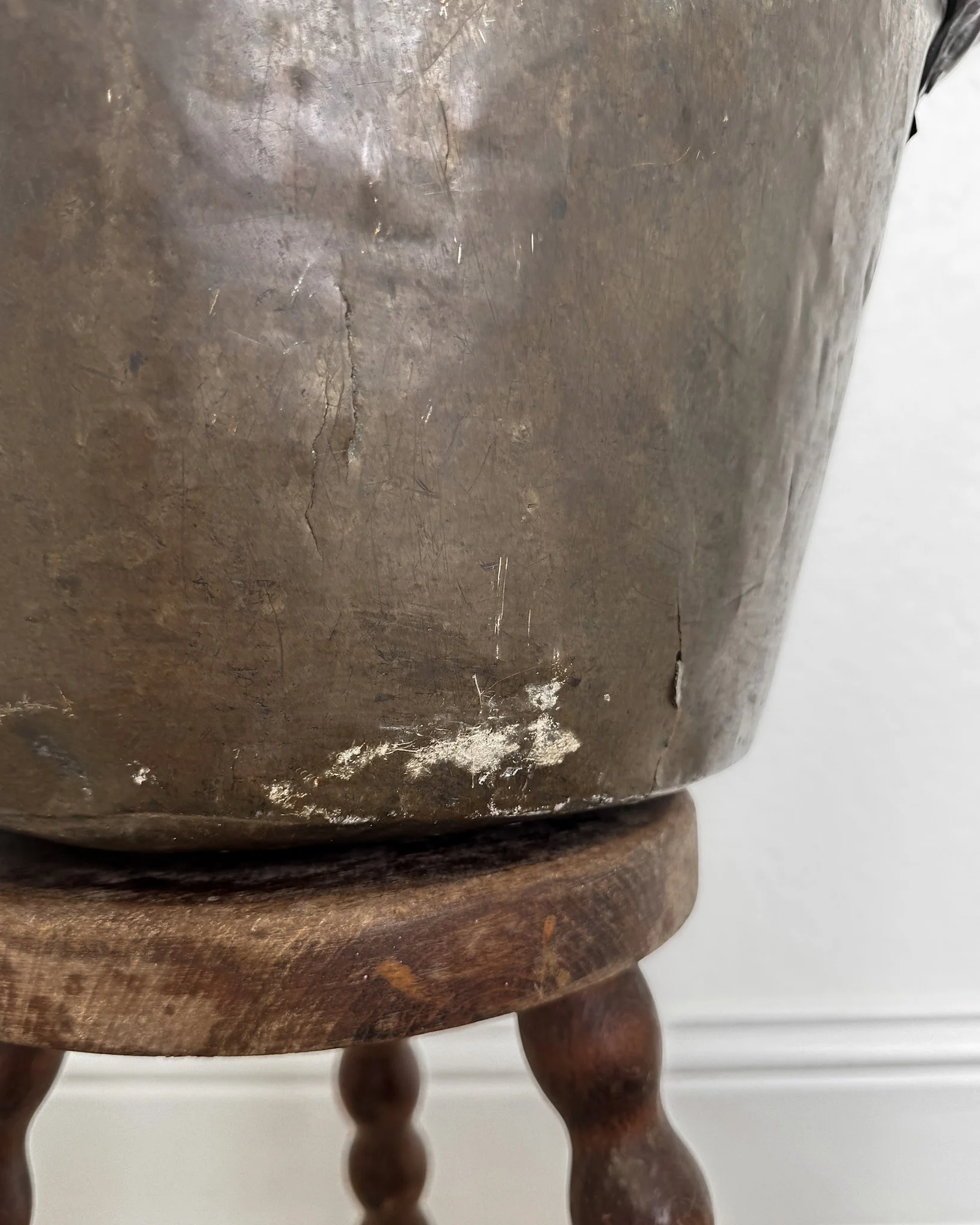 Antique Copper Cauldron