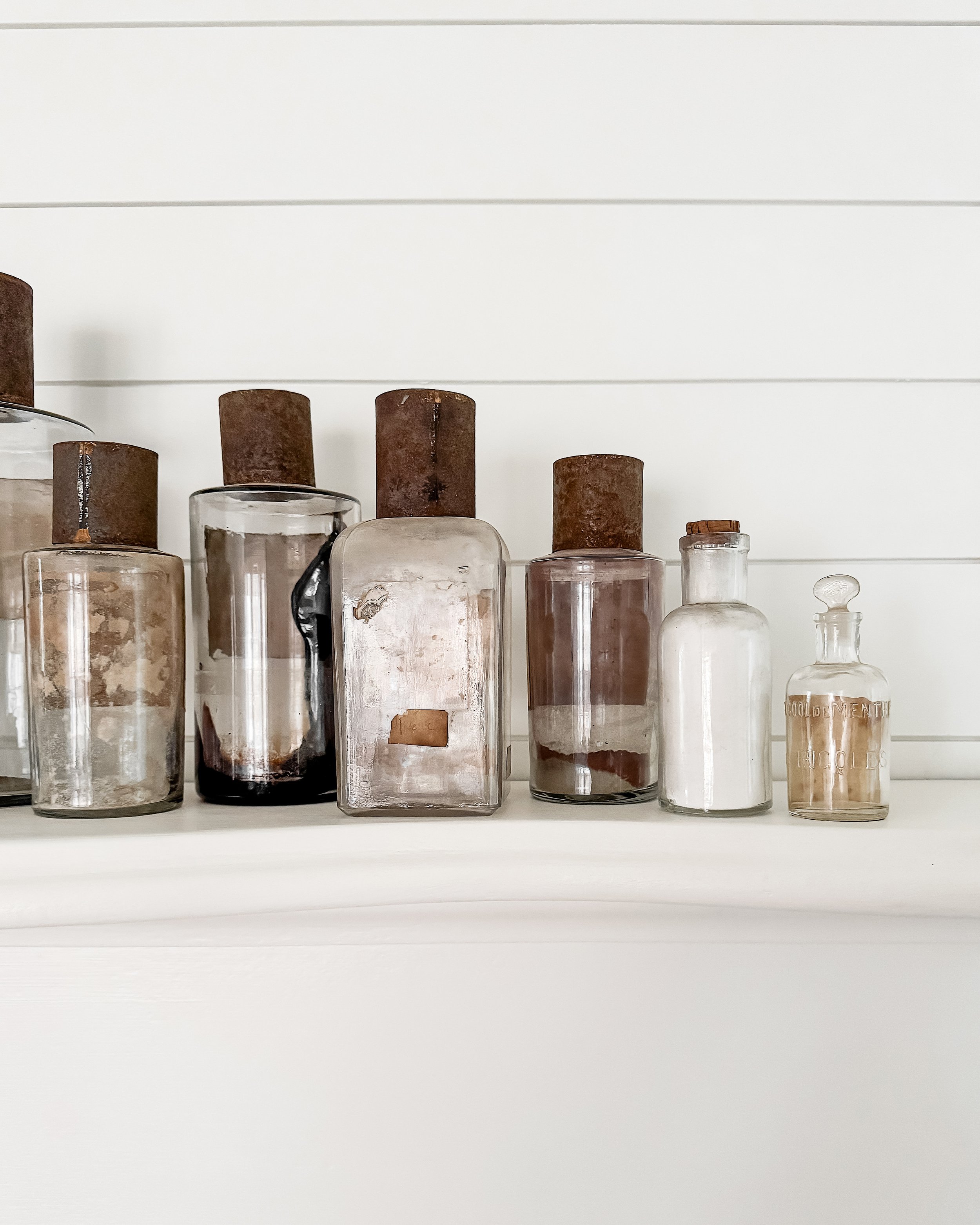 Antique French Apothecary Bottles