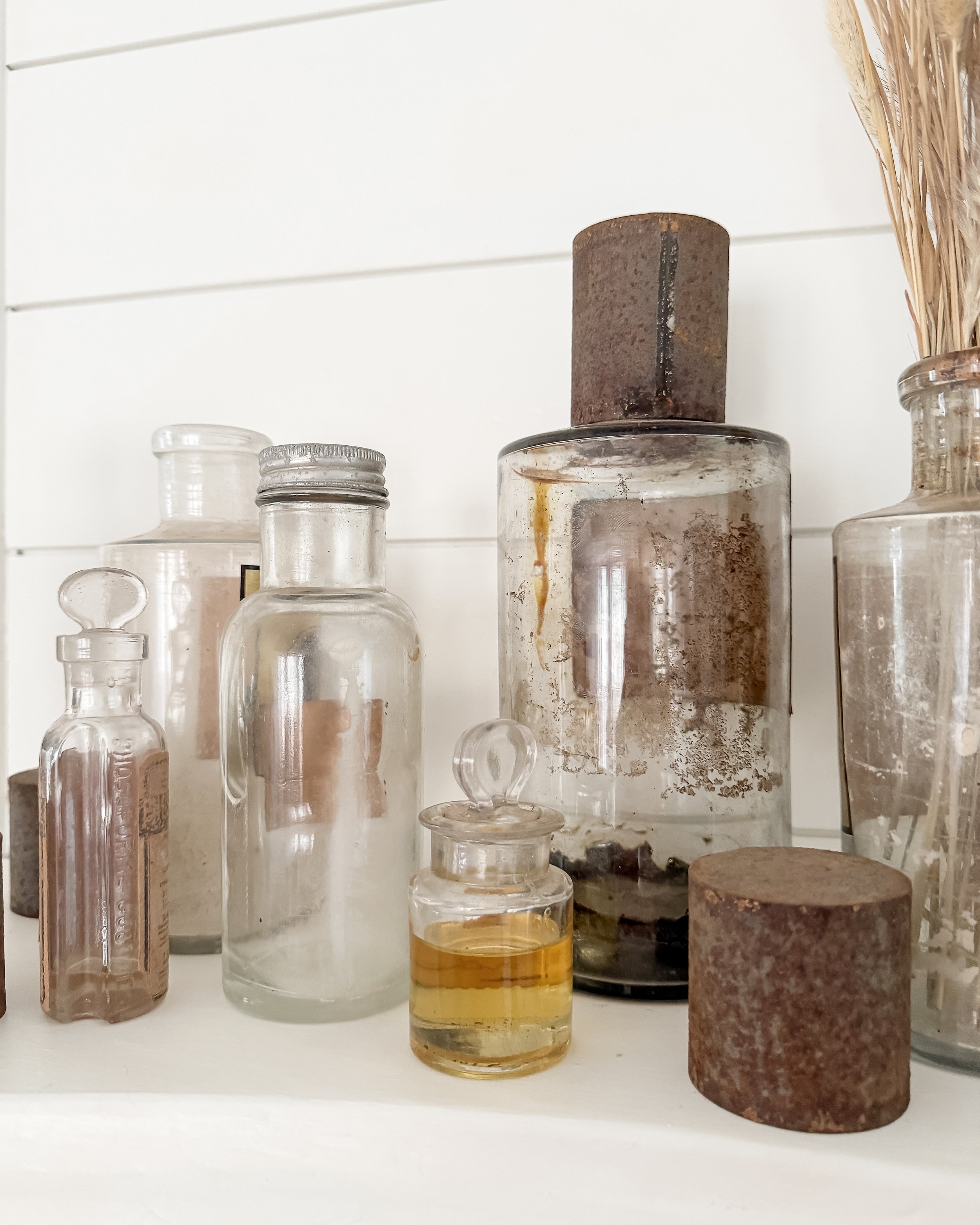 Antique French Apothecary Bottles