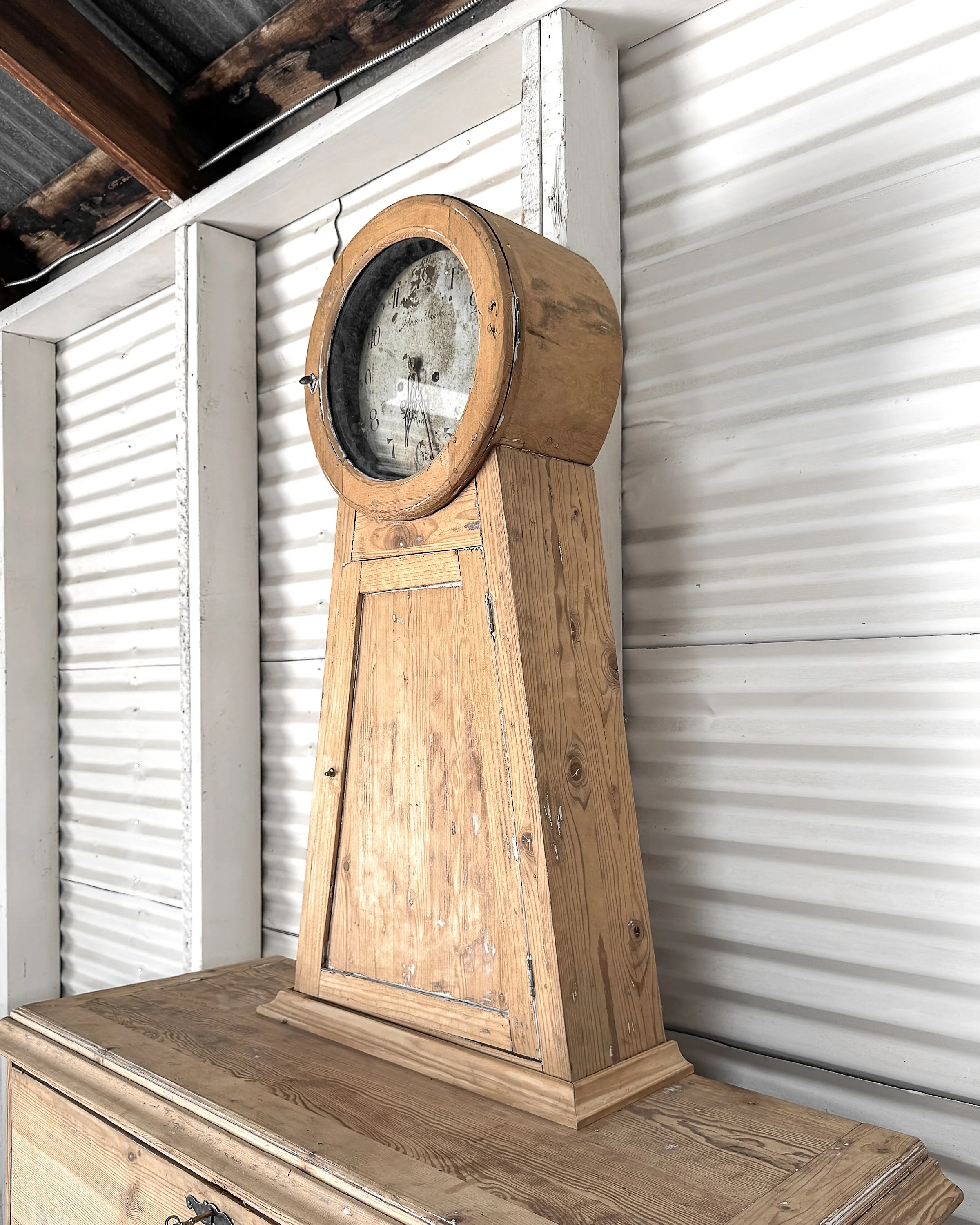 18th century Swedish Gustavian Mora Clock Secretary