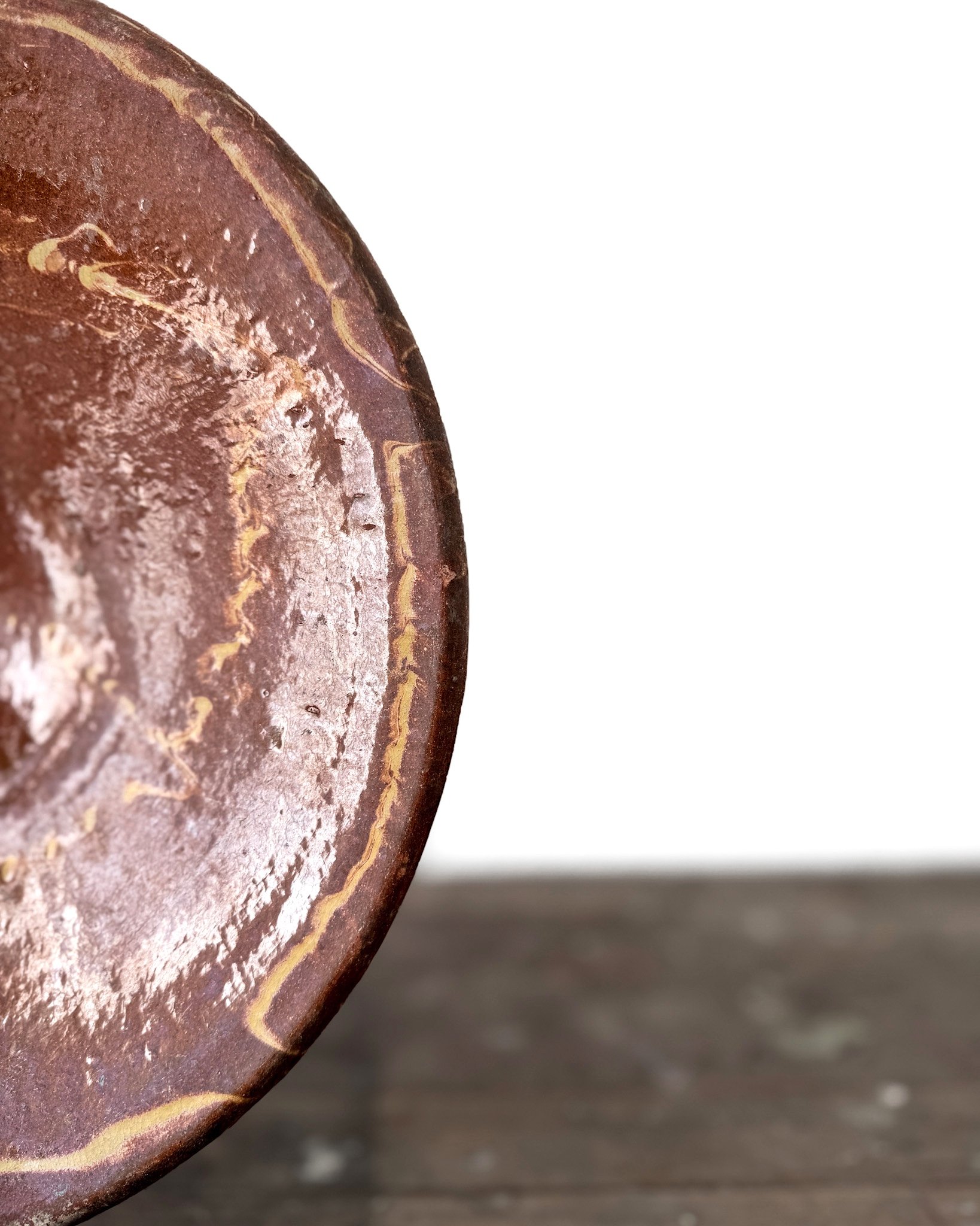 Antique French Omelette Turning Plate