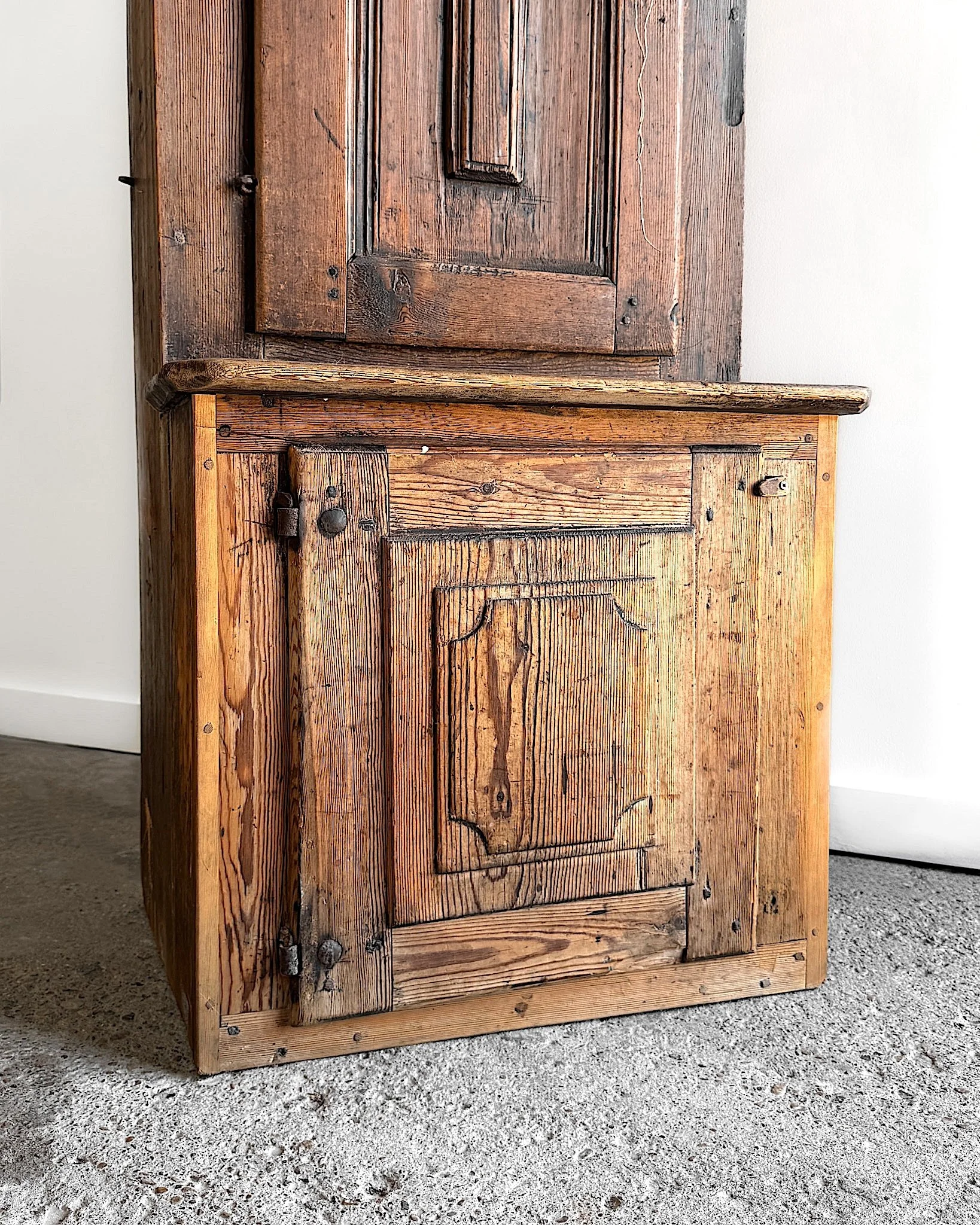 17th Century Petite Swedish Stepback Cupboard