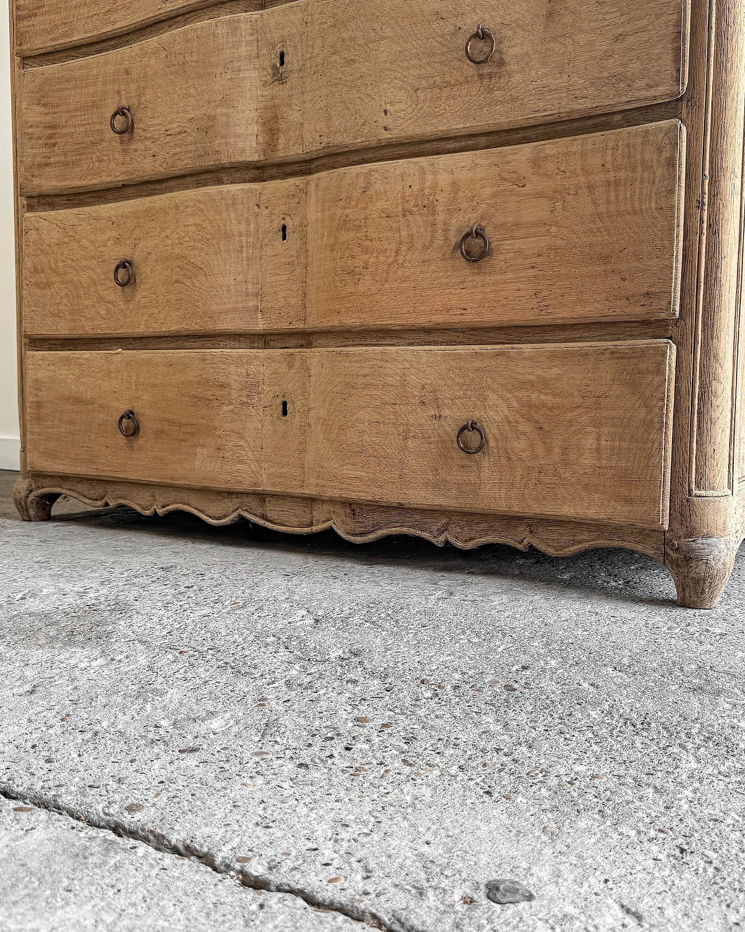 Antique French Serpentine Dresser