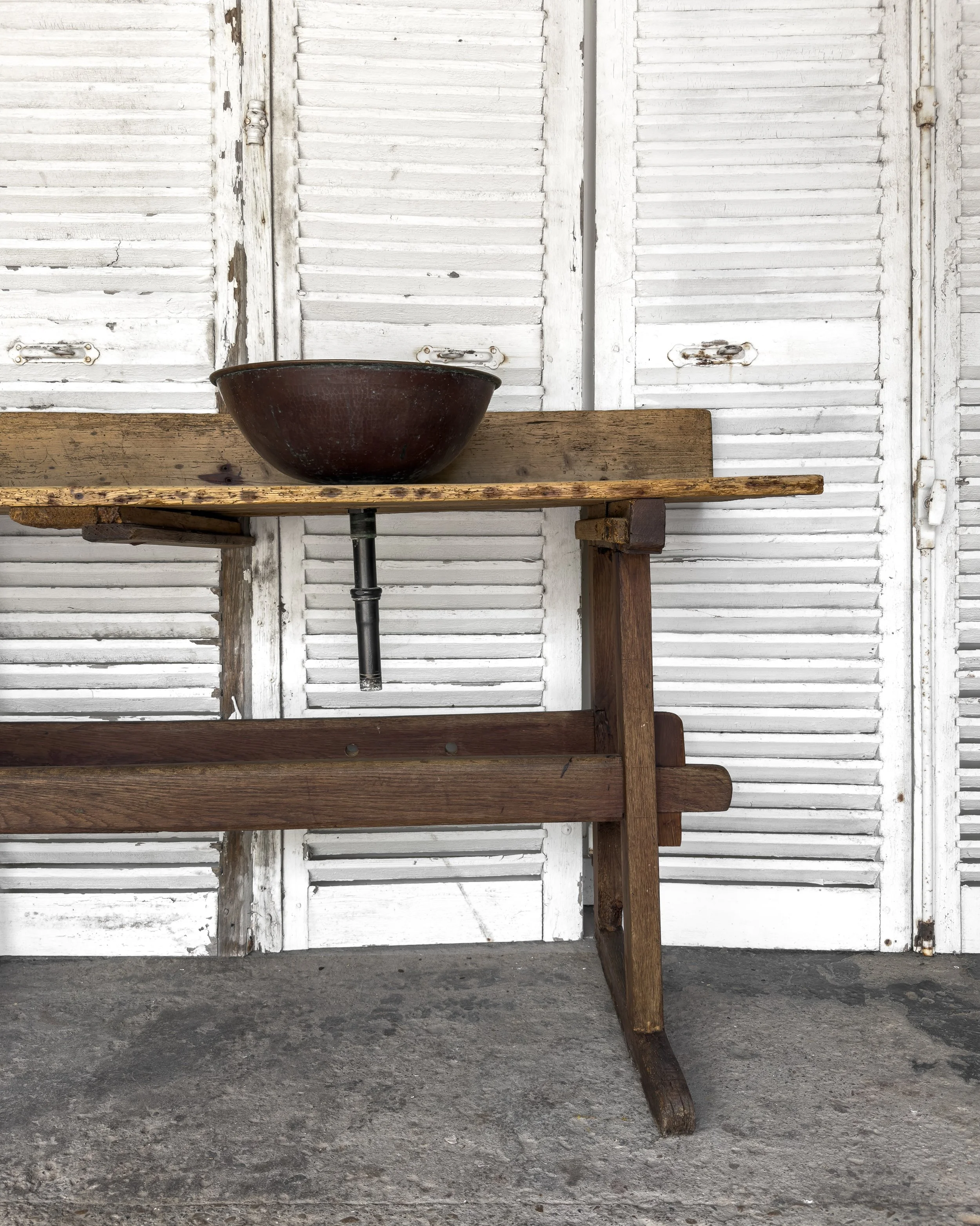 Antique French Work Table Vanity