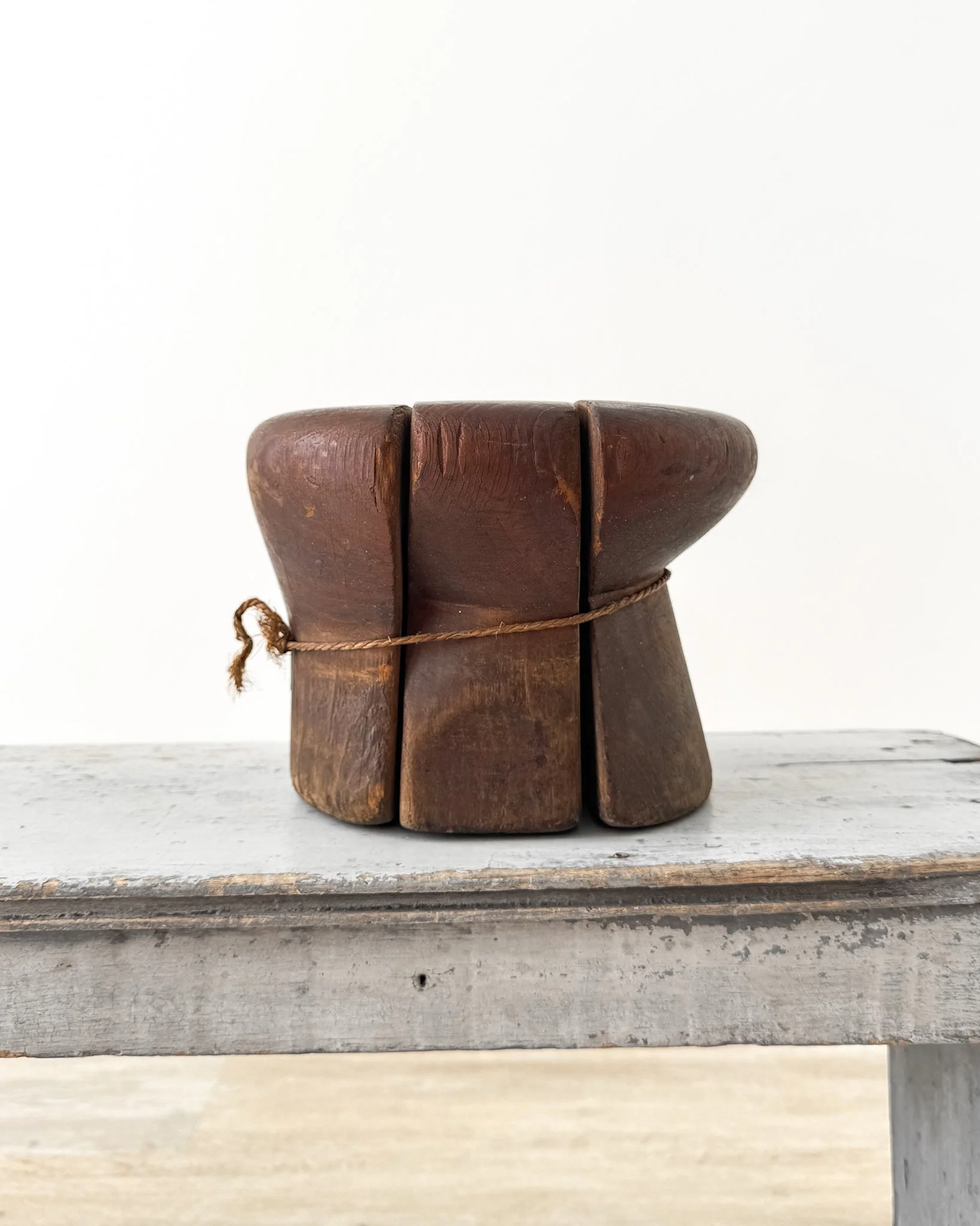 Antique Wooden Puzzle Hat Blocks