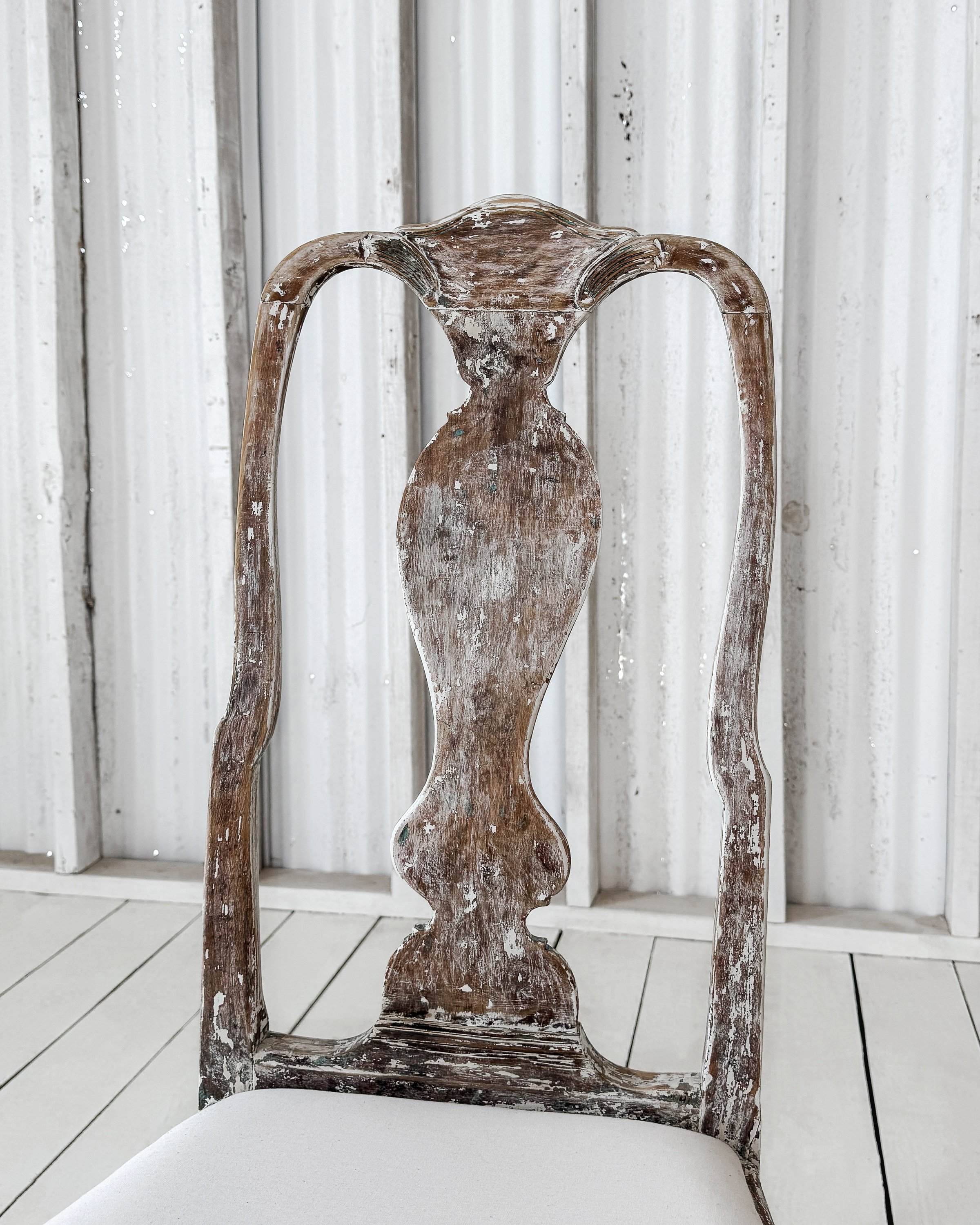 Painted Swedish Baroque Chairs